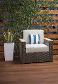 6800-10 Palm Springs Brown Outdoor Arm Chair