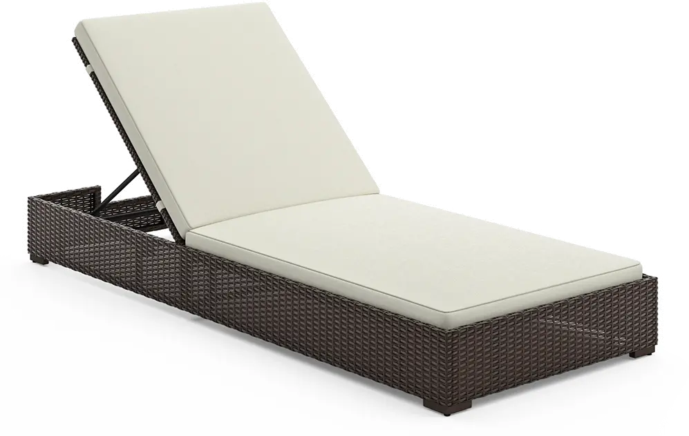 6800-83 Palm Springs Brown Outdoor Chaise Lounge-5