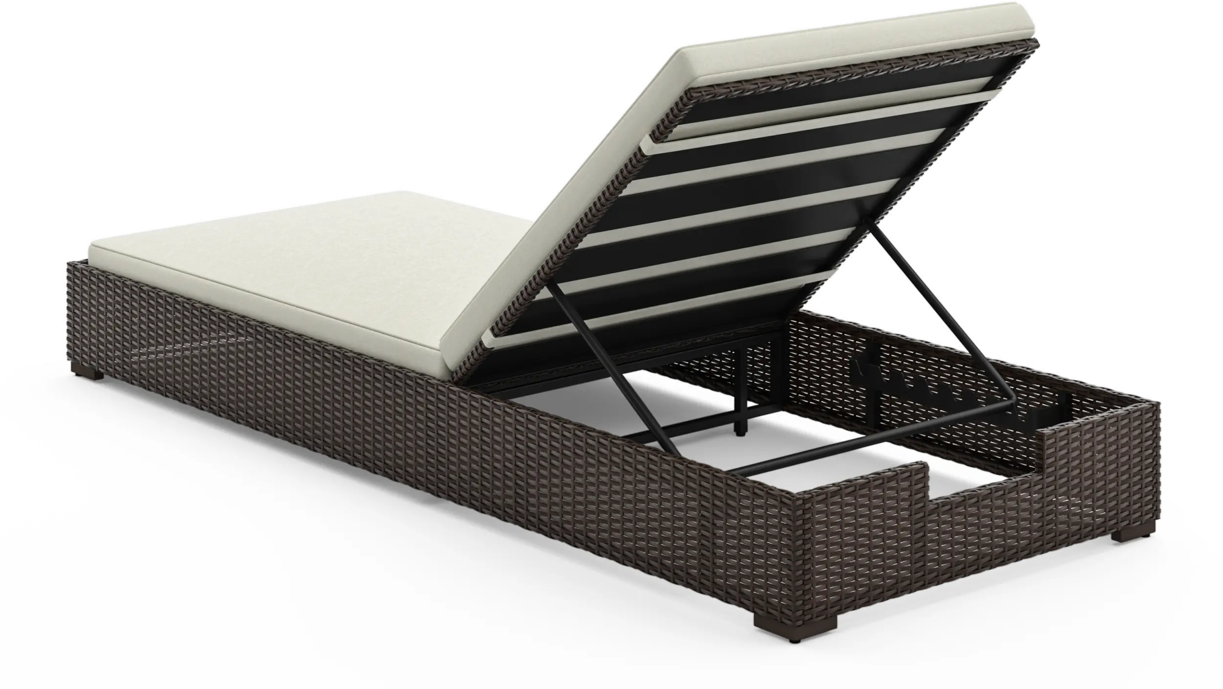 6800-83 Palm Springs Brown Outdoor Chaise Lounge-6
