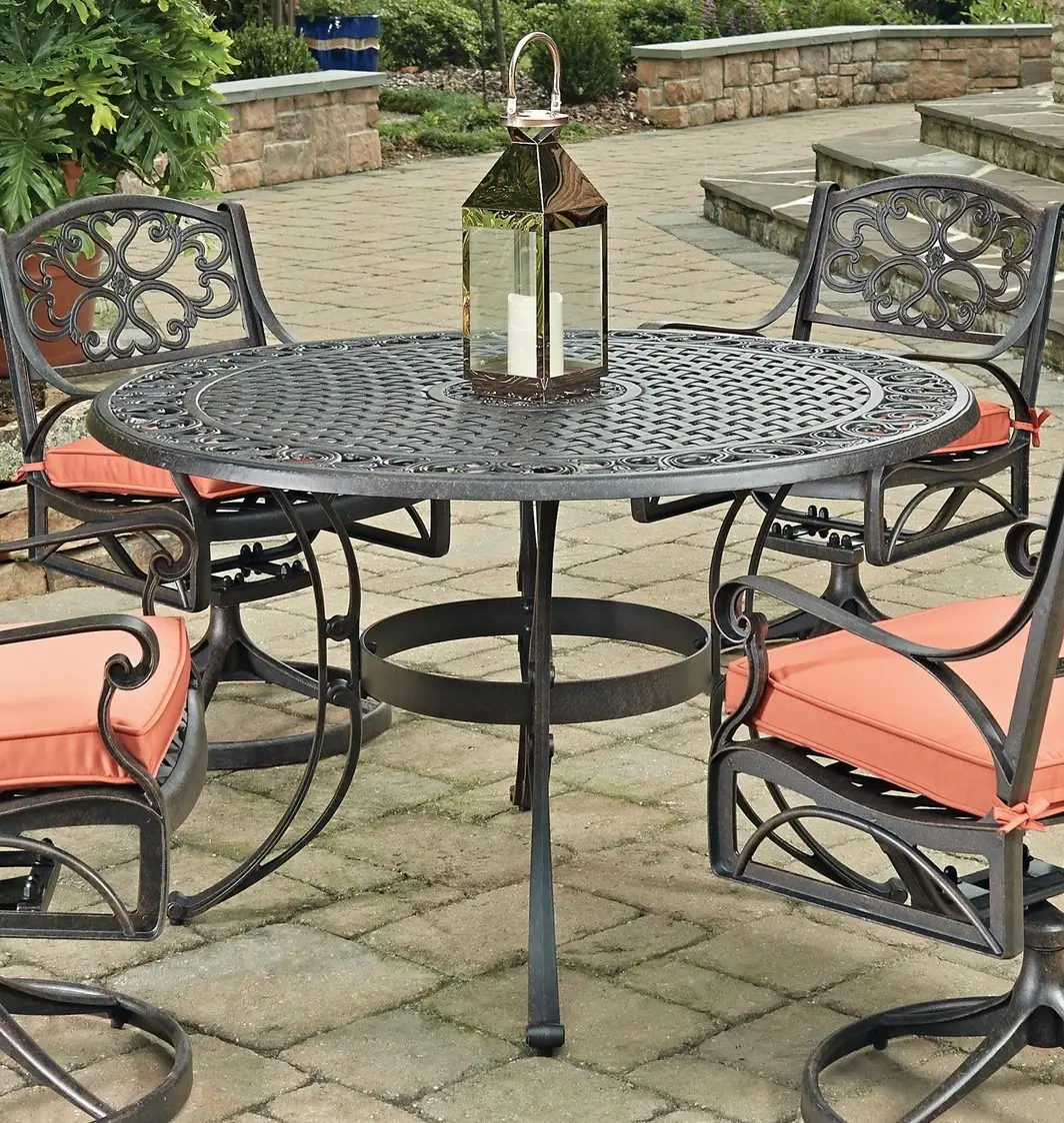 6655-32 Sanibel 48  Bronze Outdoor Dining Table-2