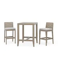 5675-35-87D Sustain Brown Outdoor High Bistro Table Set