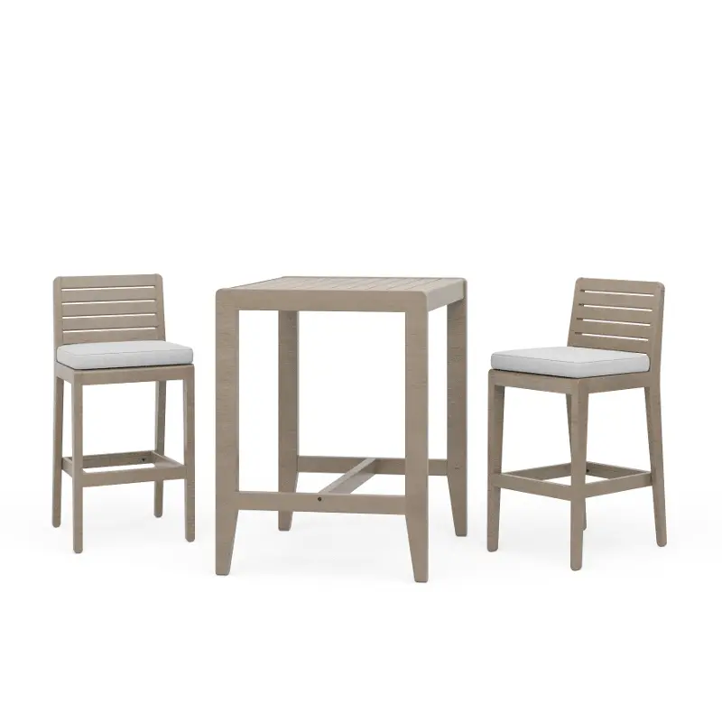 Sustain Brown Outdoor High Bistro Table Set