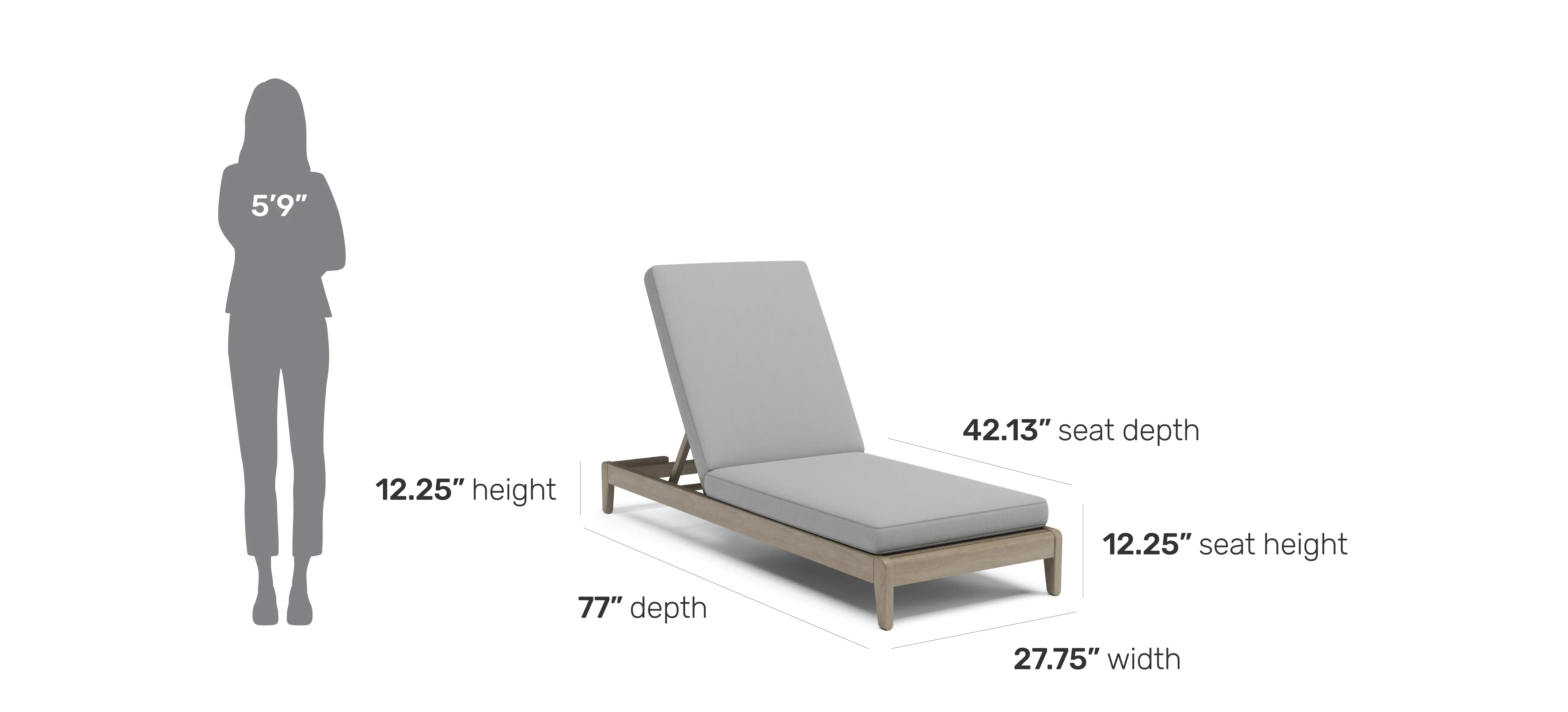 5675-83 Sustain Brown Outdoor Chaise Lounge-3