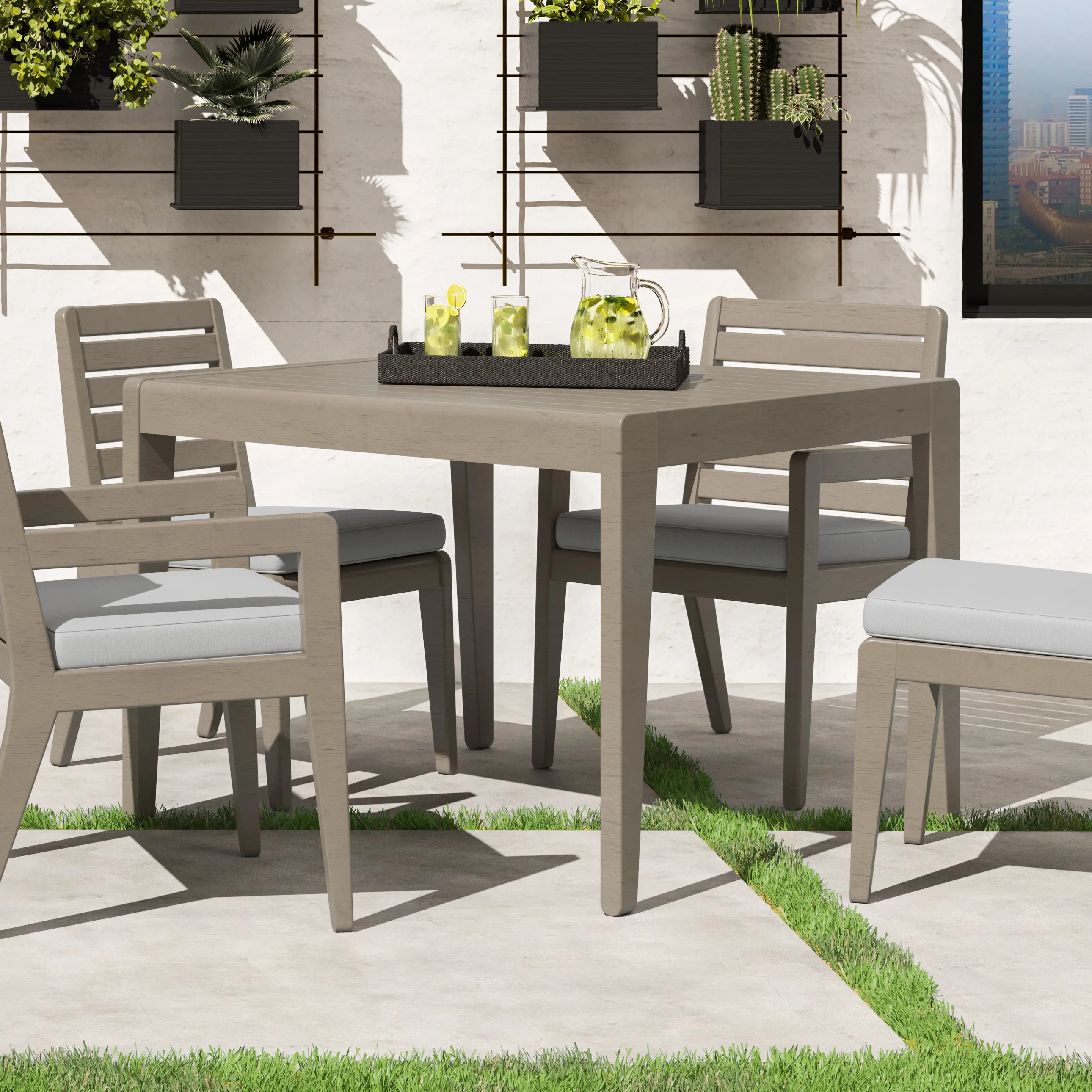 5675-37 Sustain Brown Outdoor Dining Table-2