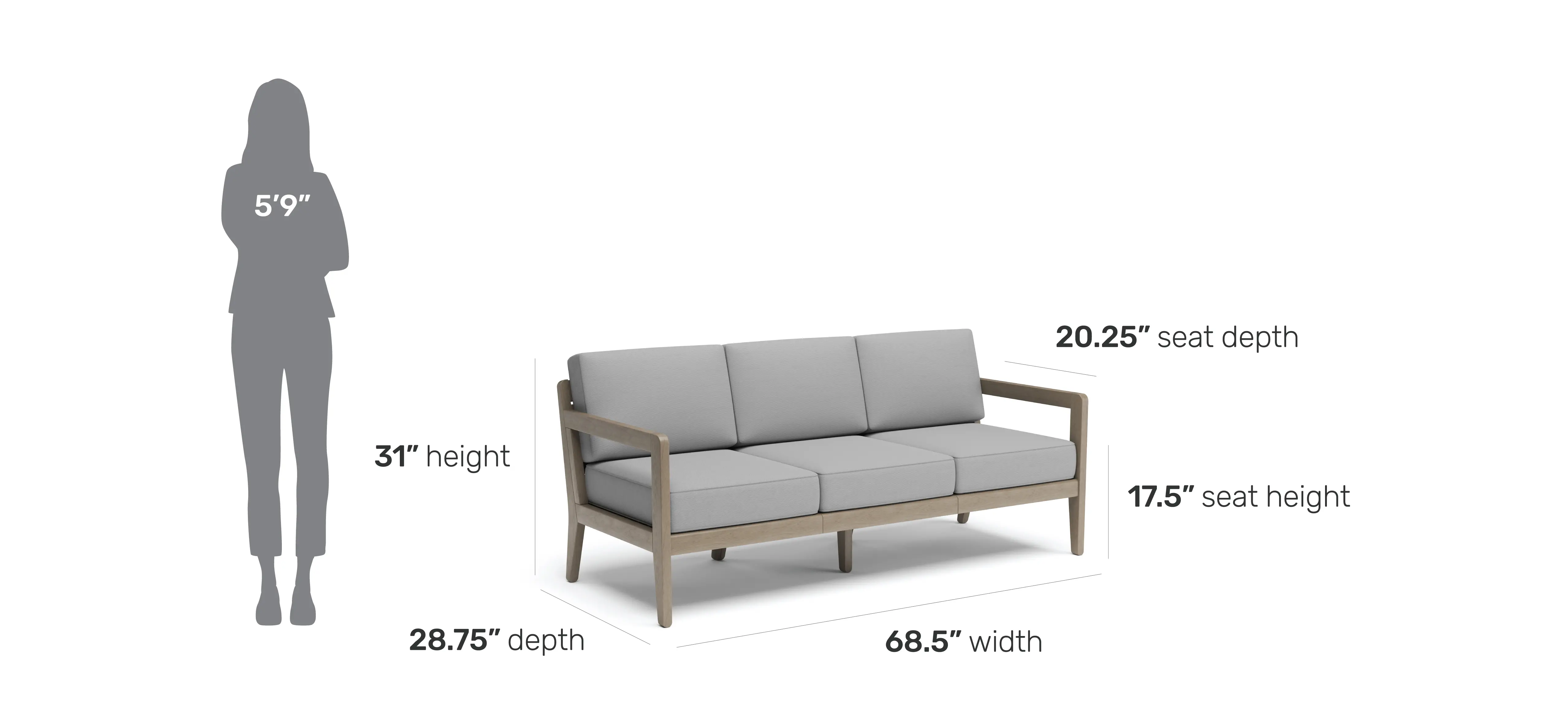5675-30 Sustain Brown Outdoor Sofa-3
