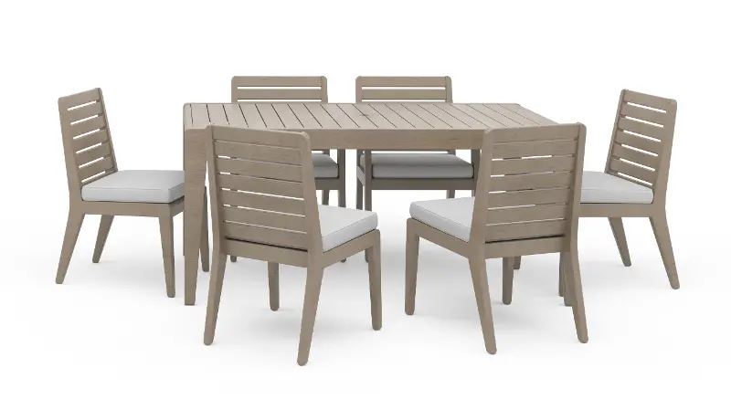 Sustain Brown 7 Piece Outdoor Dining Set