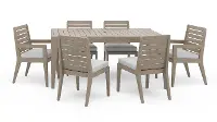 5675-318180Q Sustain 7 Piece Brown Patio Dining Set