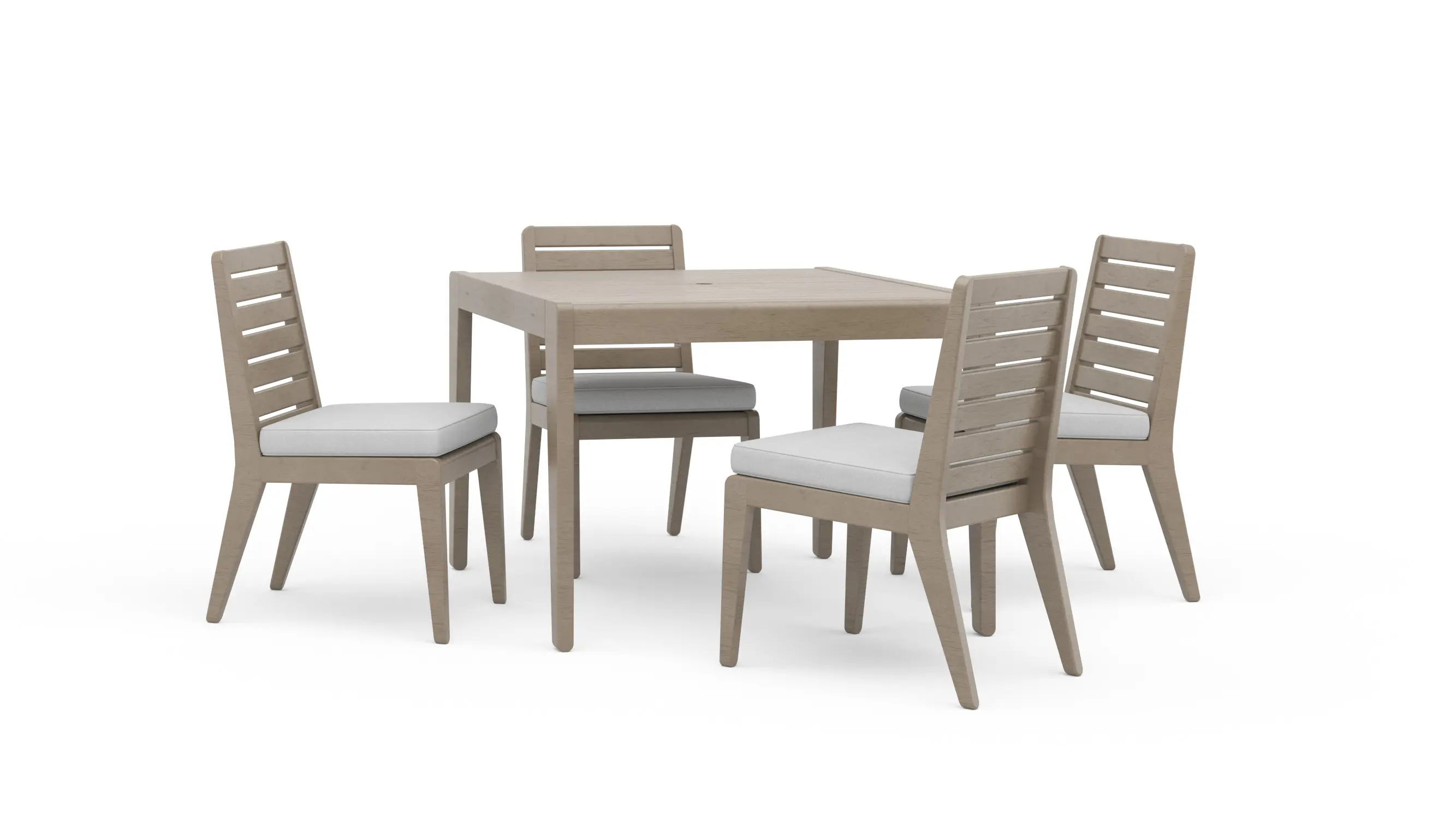 5675-37-80Q Sustain 5 Piece Brown Outdoor Dining Set-1