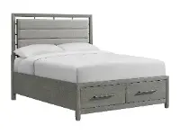 Chelsea Gray Queen Storage Bed