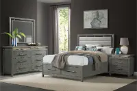 Chelsea Gray 4 Piece Queen Bedroom Set