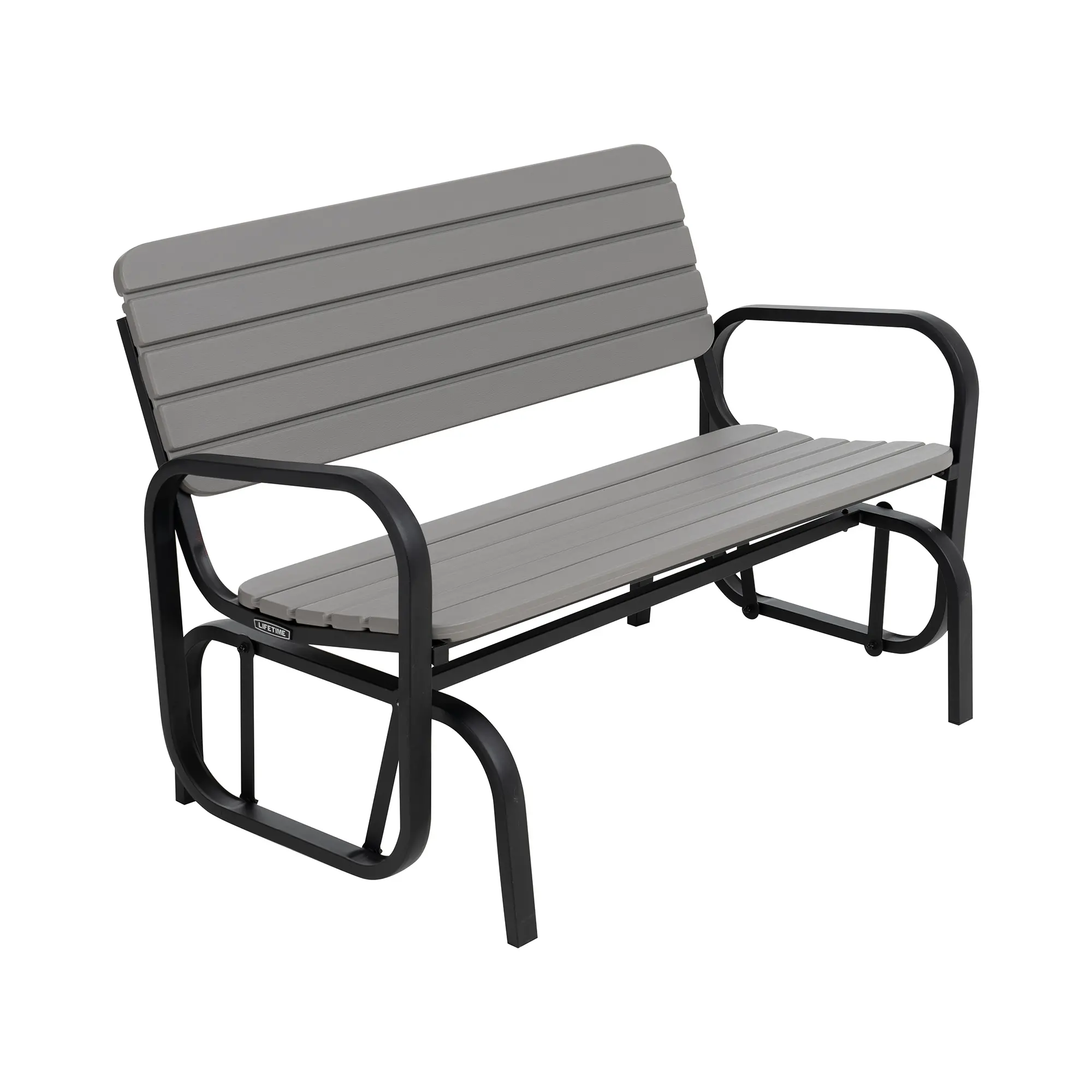 60361 Lifetime Gray Outdoor Glider Bench-7