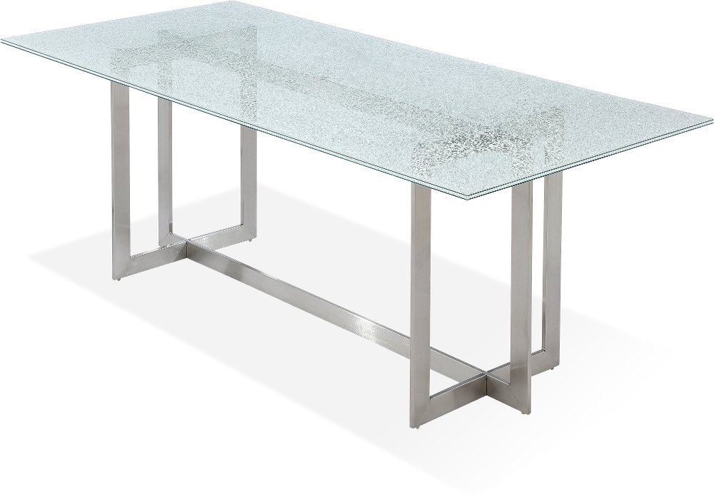 Eliza Glass and Metal Dining Room Table