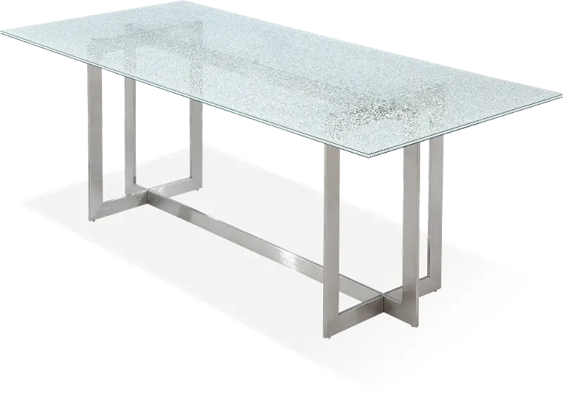 Eliza Glass and Metal Dining Room Table