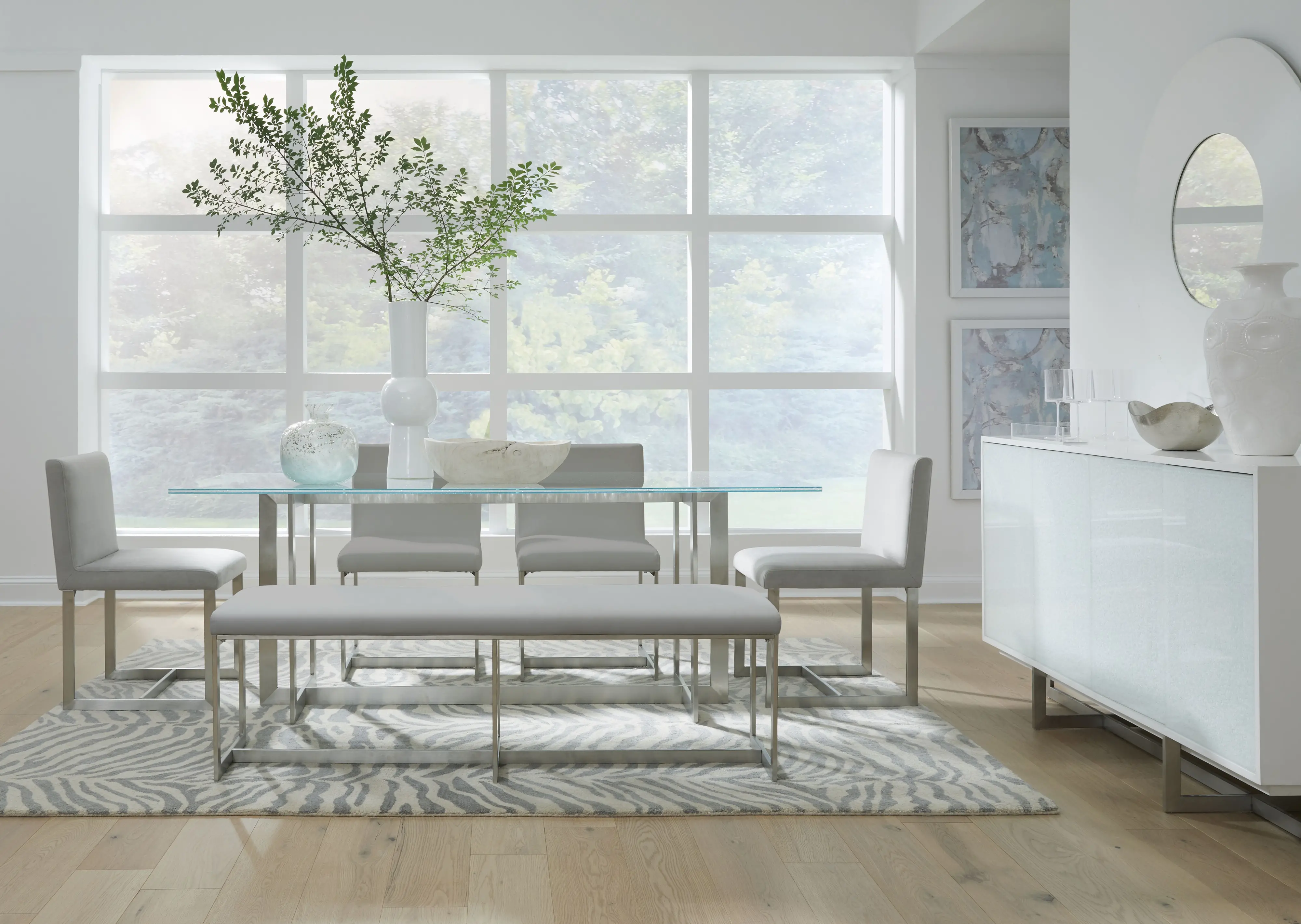 Eliza Gray Dining Bench-2