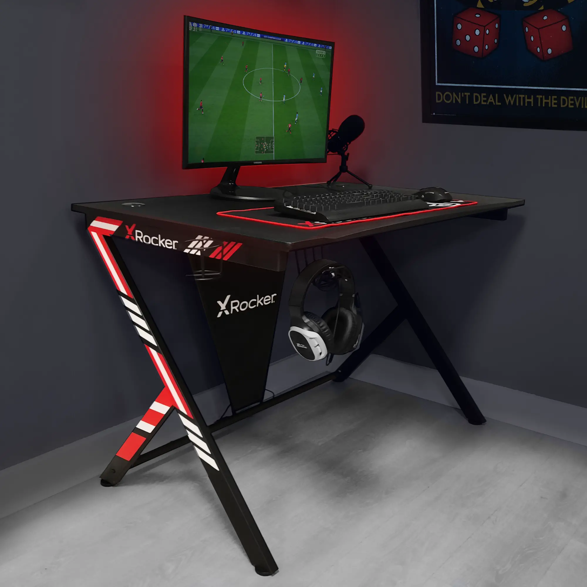 Ocelot Black Gaming Desk-2