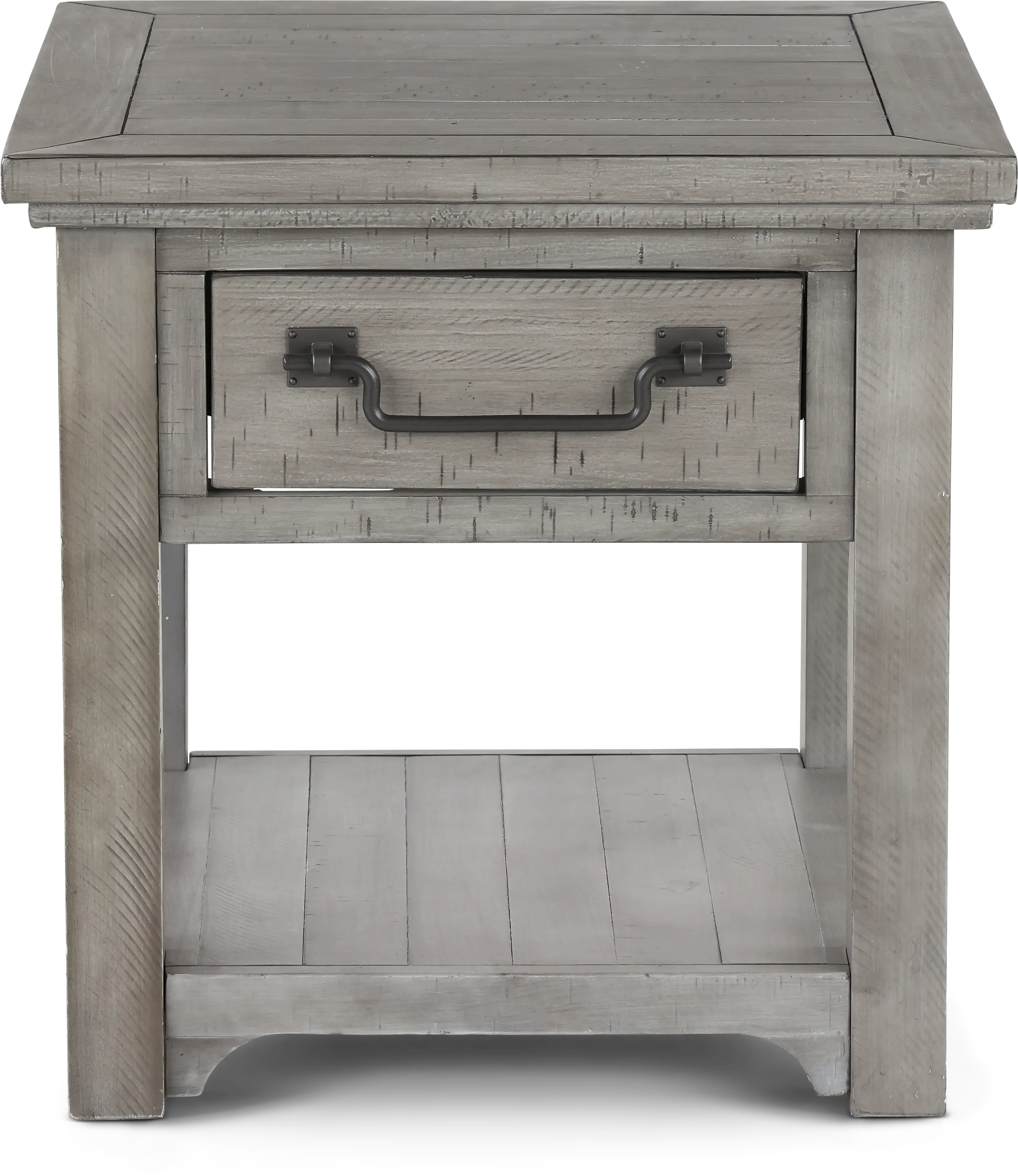 Beach House Gray End Table-1