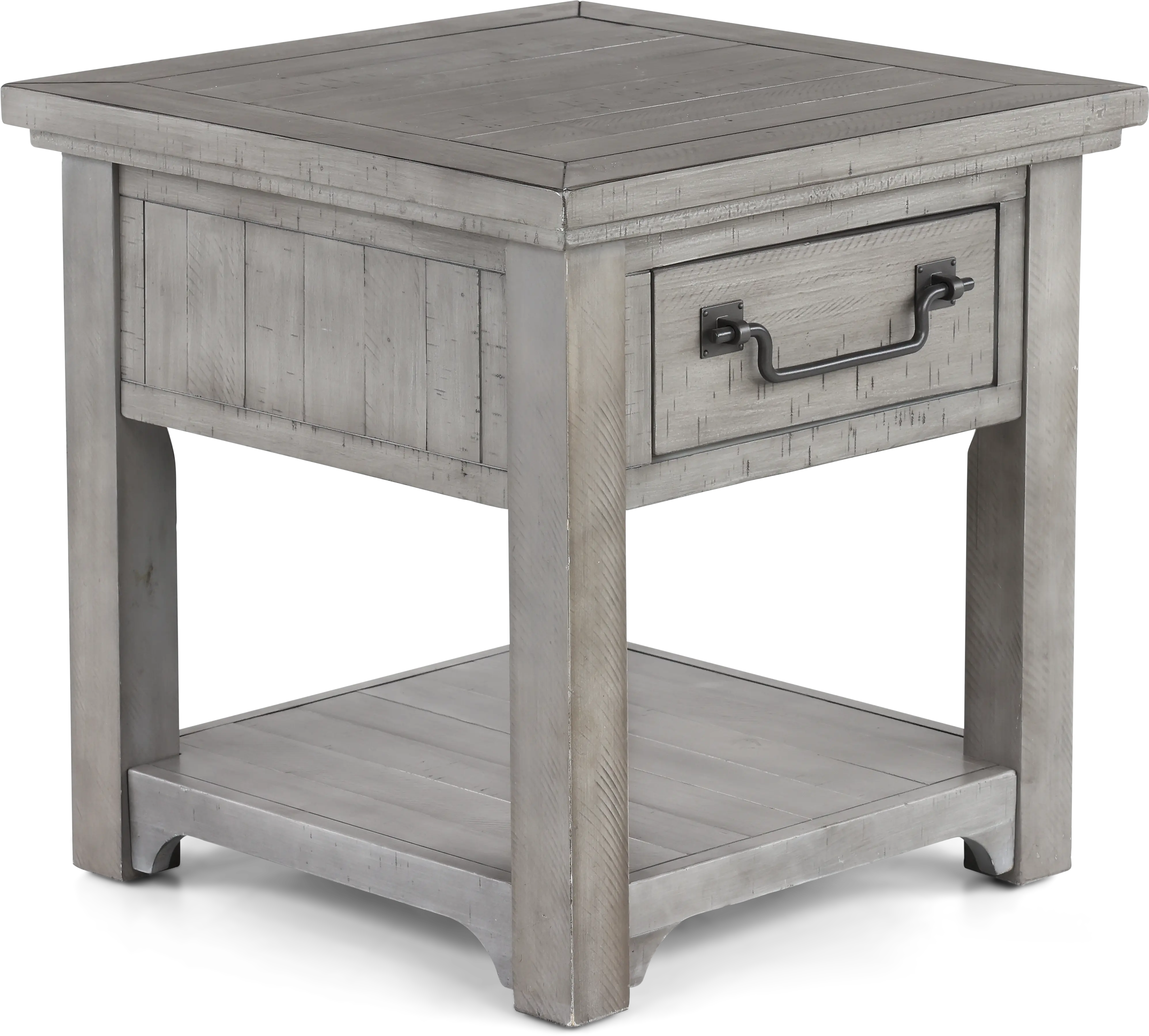 Beach House Gray End Table-4