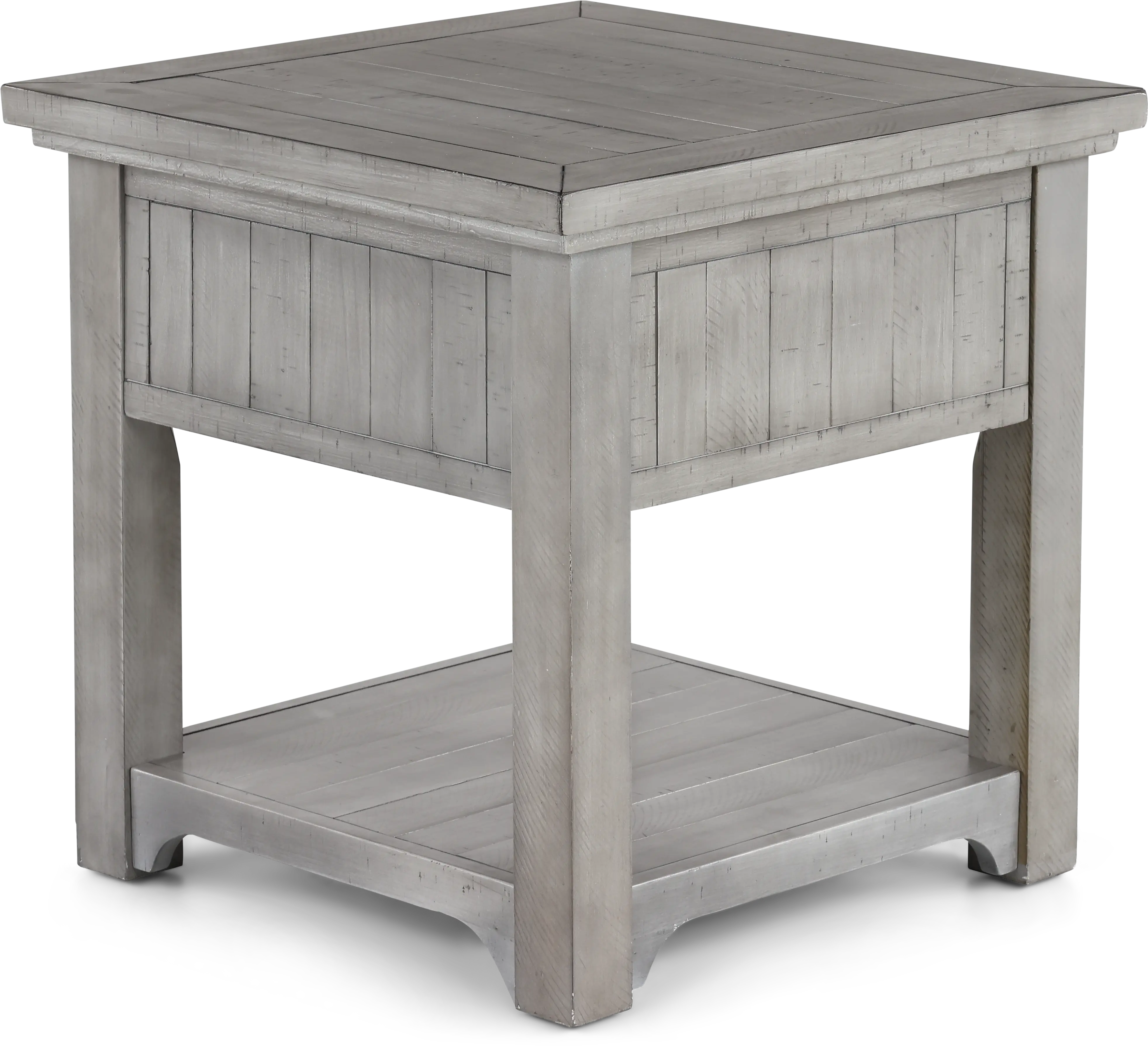 Beach House Gray End Table-6