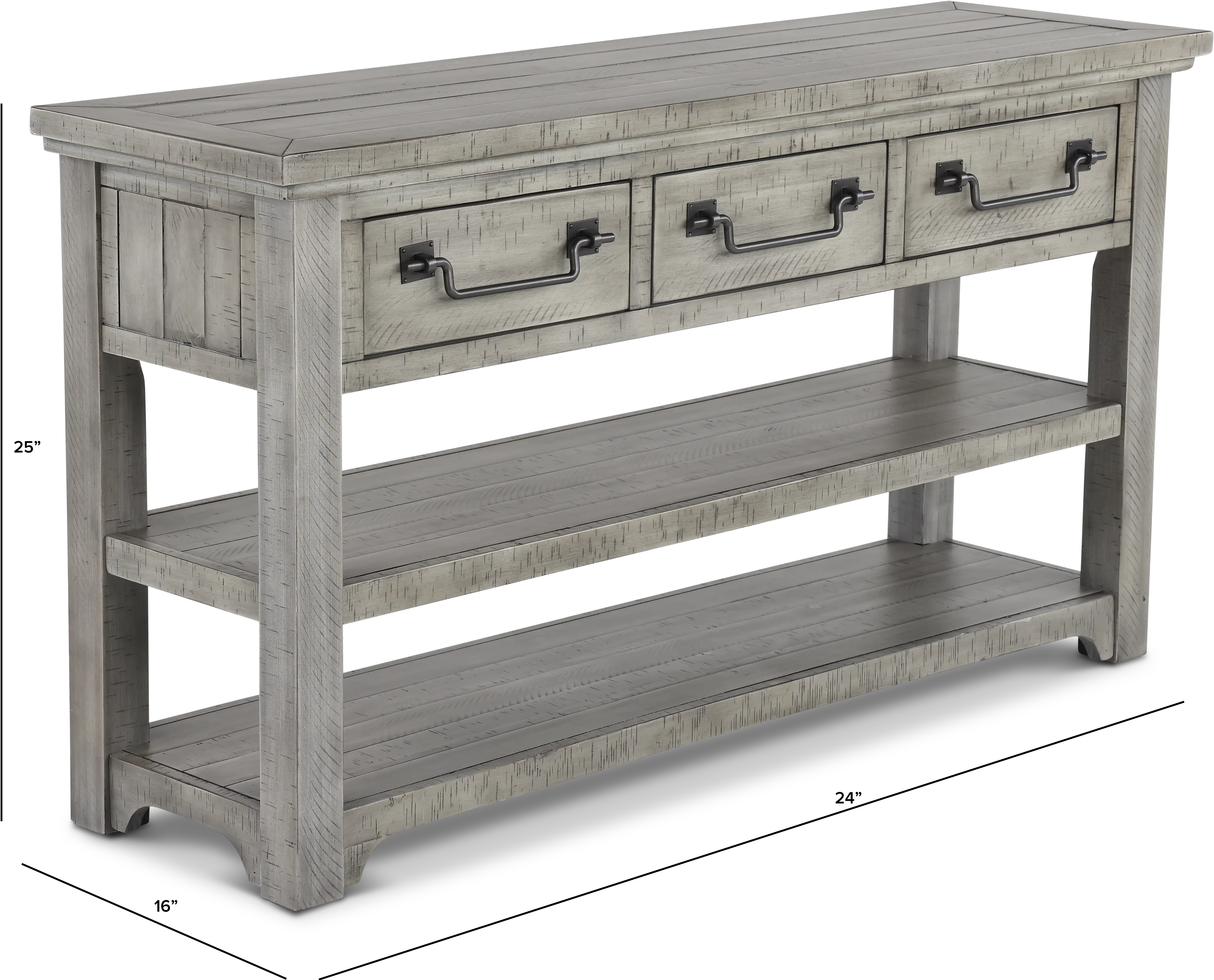 Beach House Gray Sofa Table-3