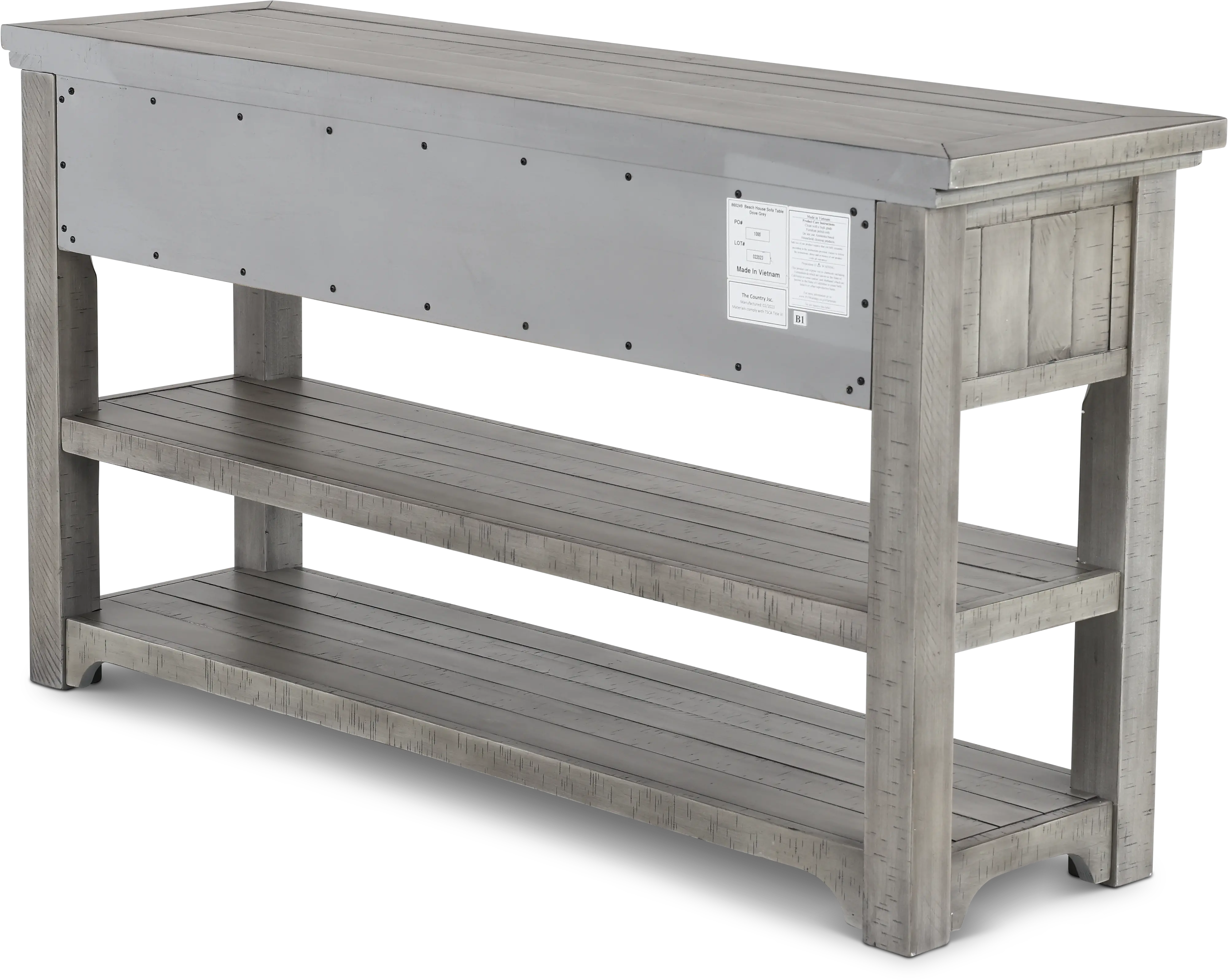 Beach House Gray Sofa Table-6