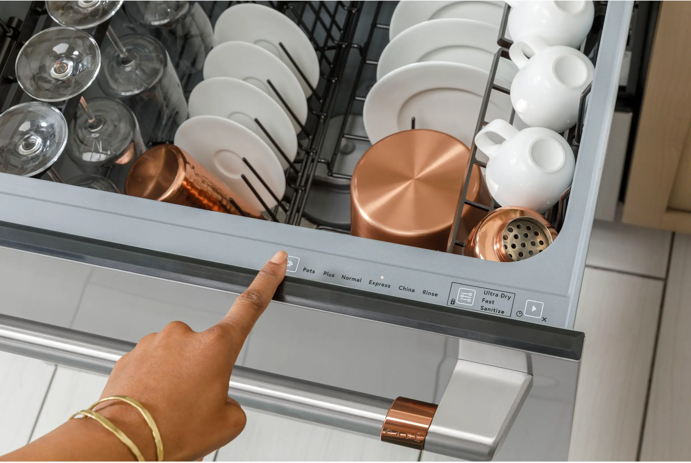 CDD420P2TS1 Cafe Double Drawer Dishwasher - Stainless Steel-10