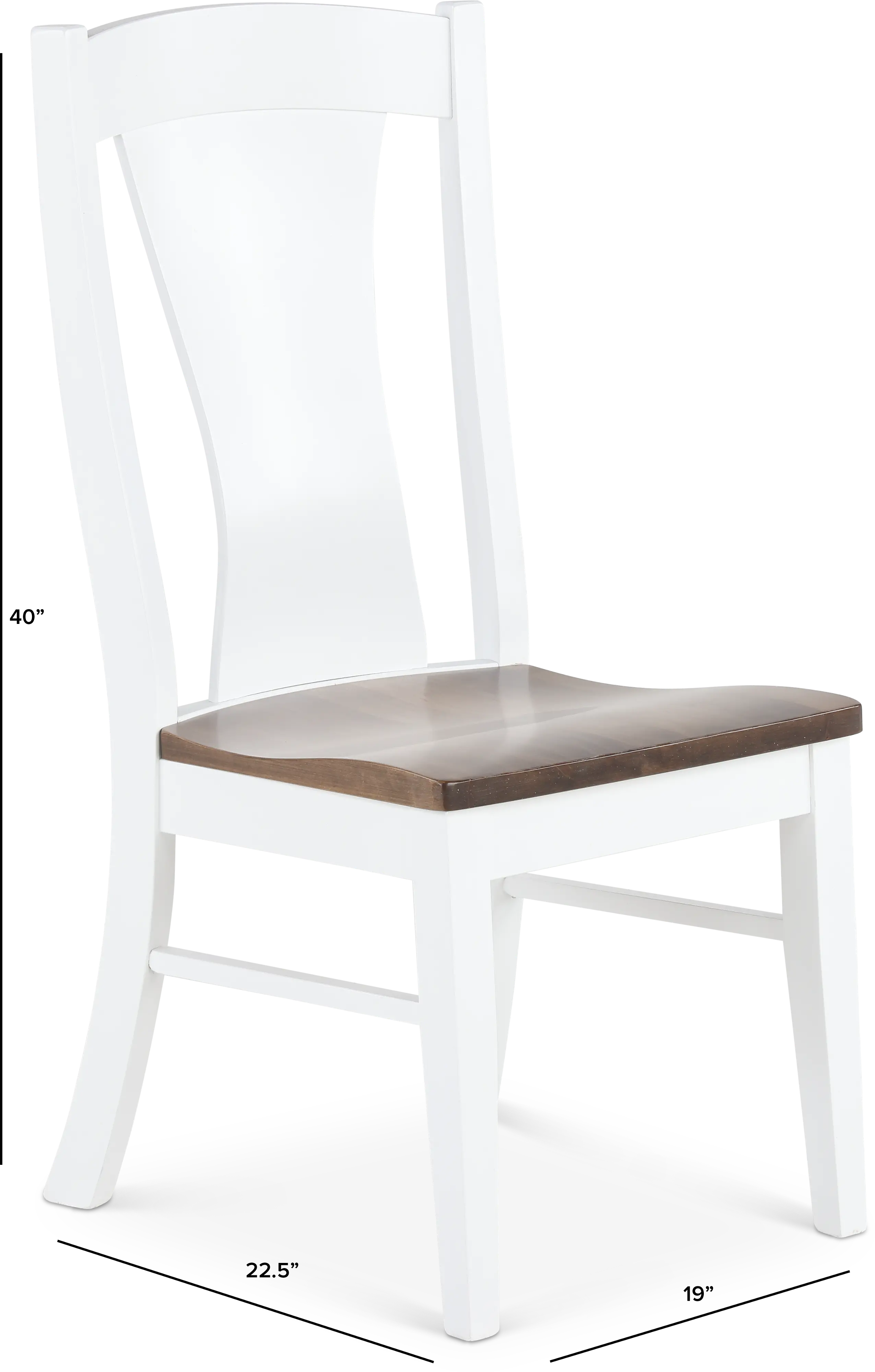 Cascades Samuel White Dining Chair-3