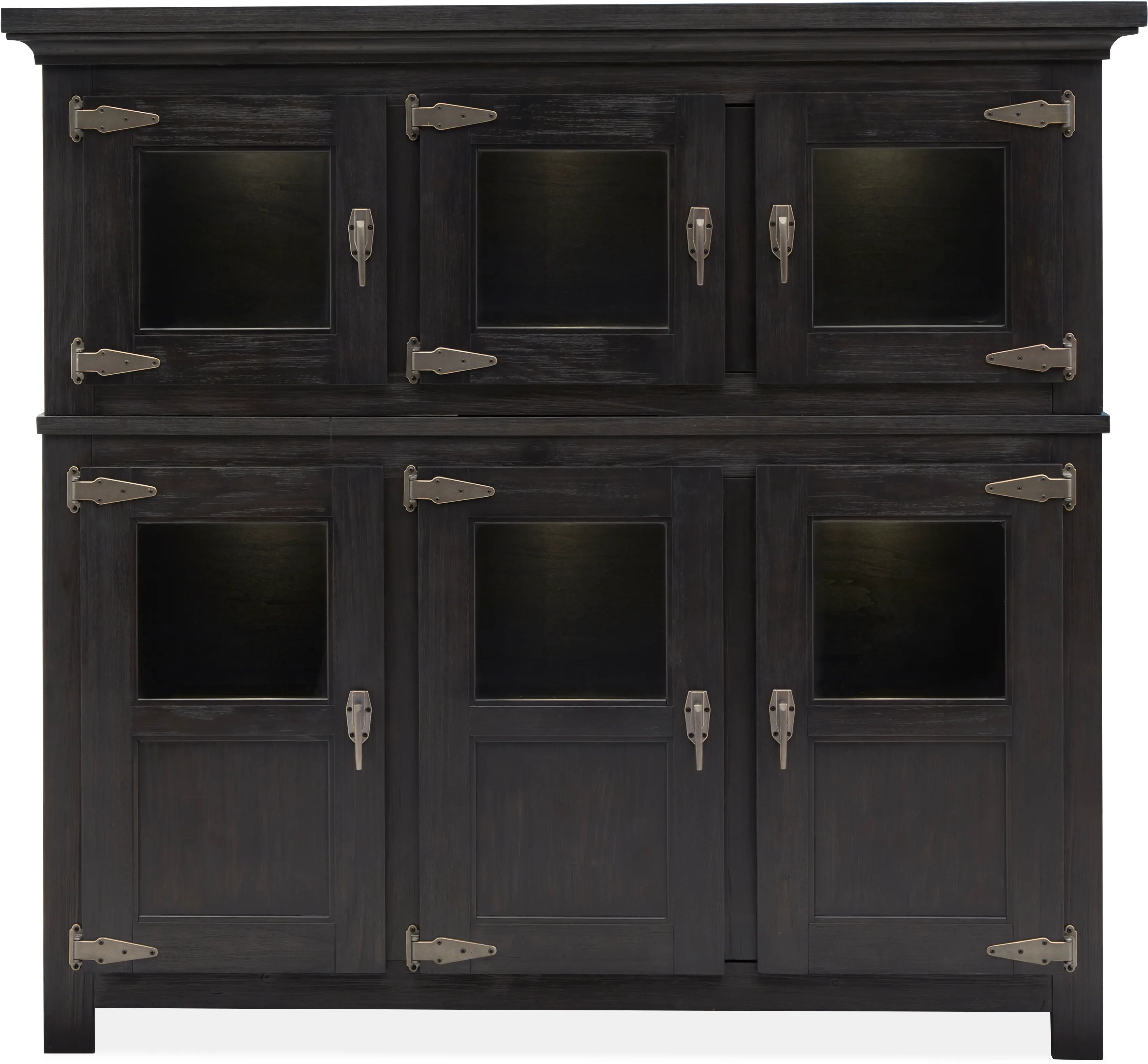 Sierra Black Dining Display Cabinet-1