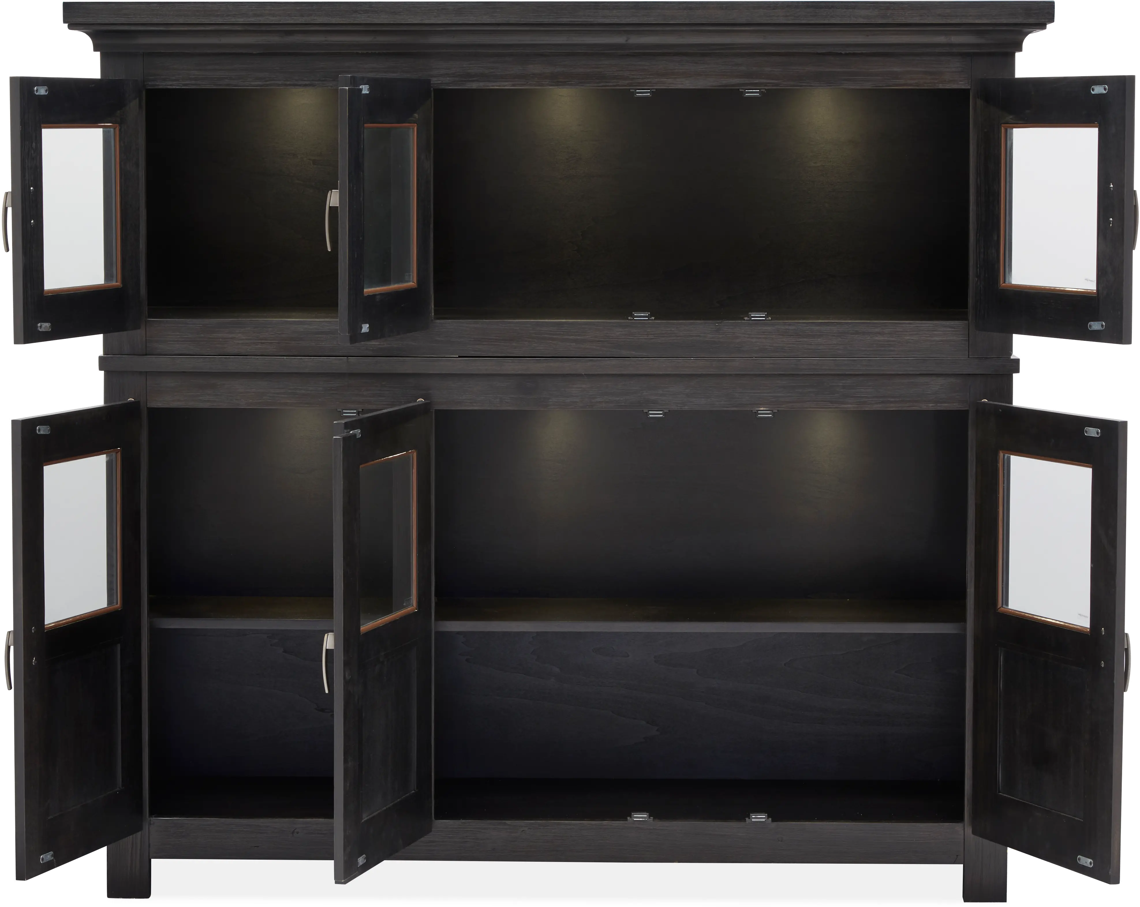 Sierra Black Dining Display Cabinet-5
