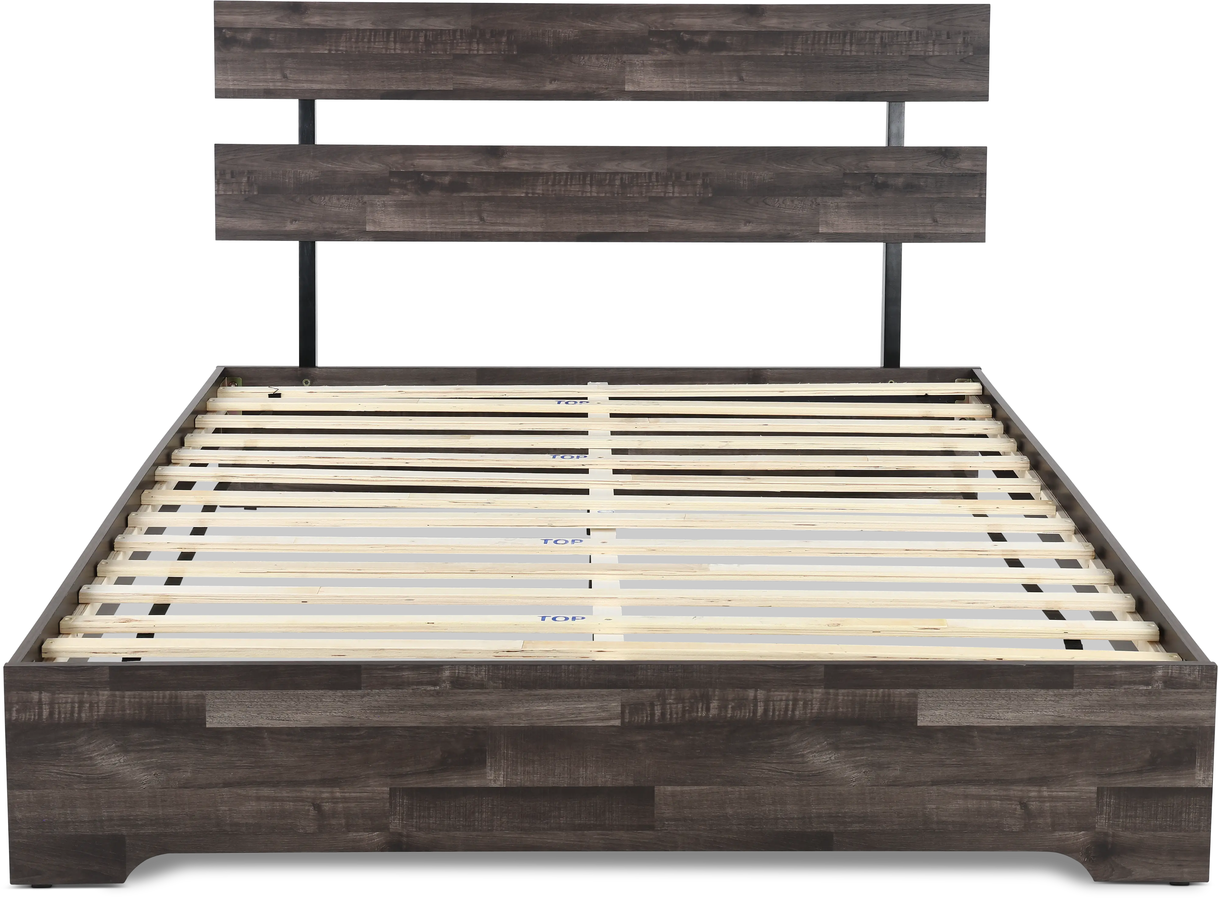 Alix Gray Full Platform Bed-4