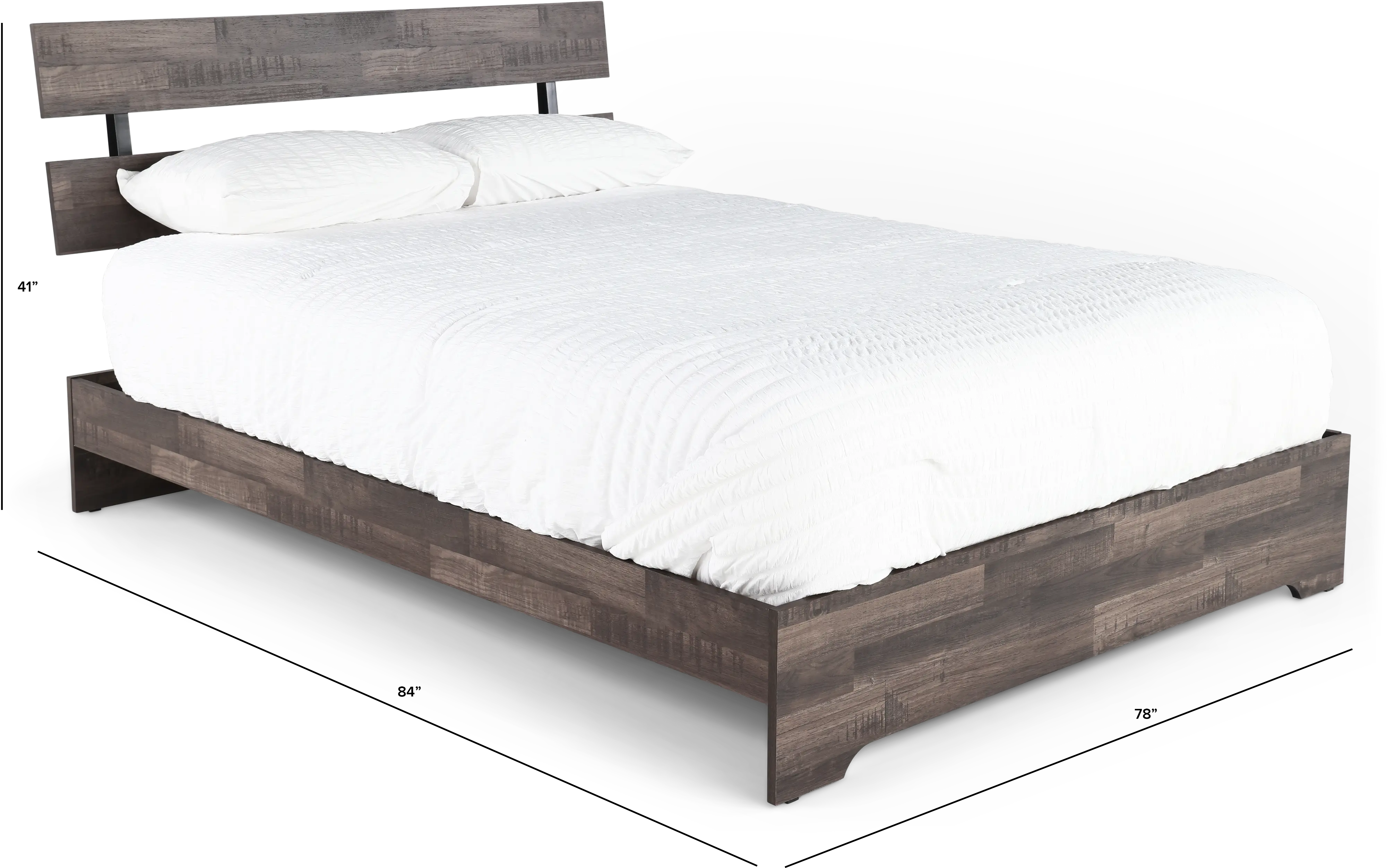Alix Gray King Platform Bed-3