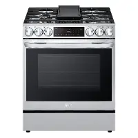 LSDL6336F LG 6.3 cu ft Dual Fuel Range with InstaView - Stainless Steel