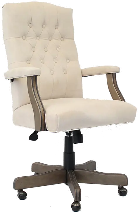 Henson Champagne Tufted Office Chair-1