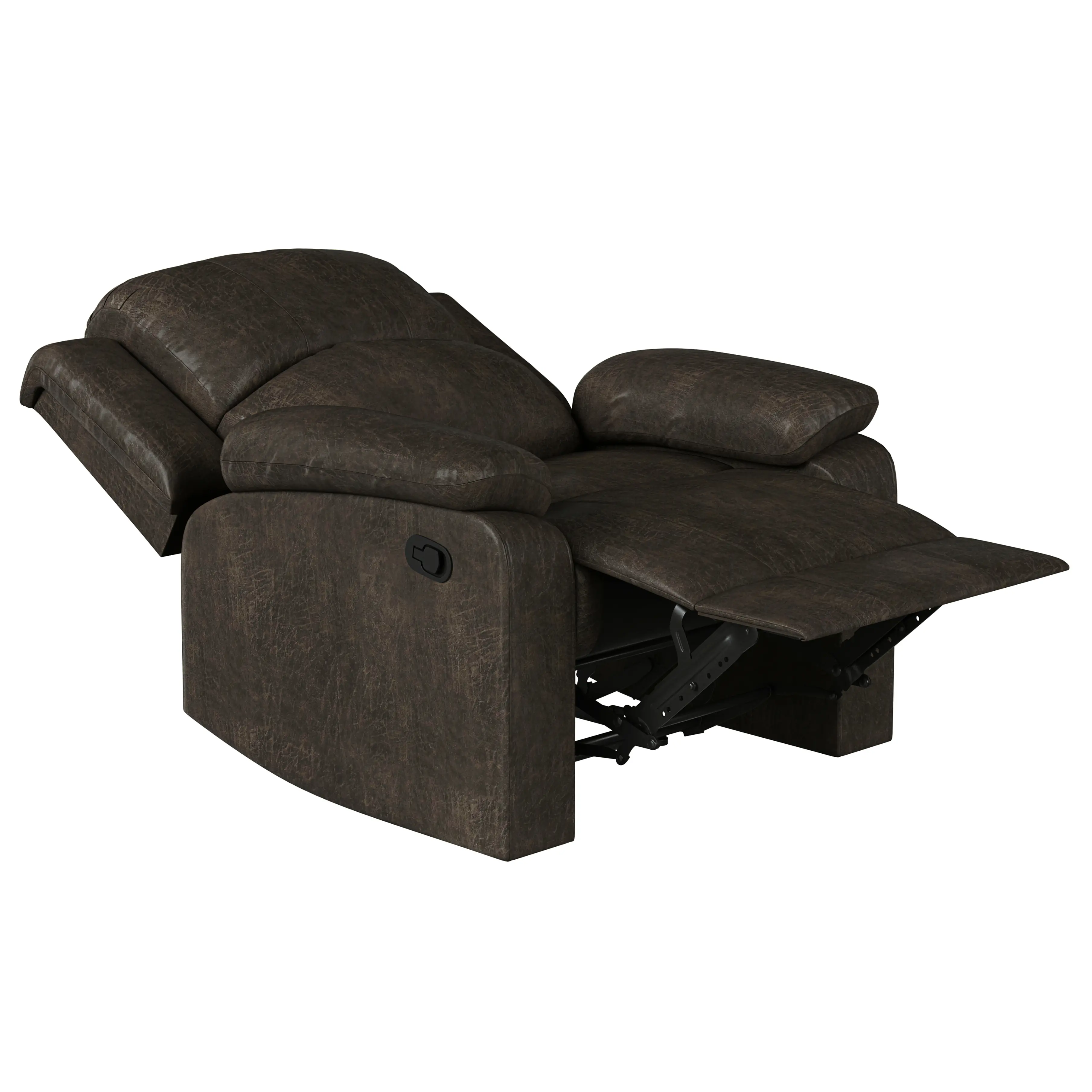 RC-DBYKU3008 Relax-A-Lounger Dayton Java Faux Leather Recliner-5