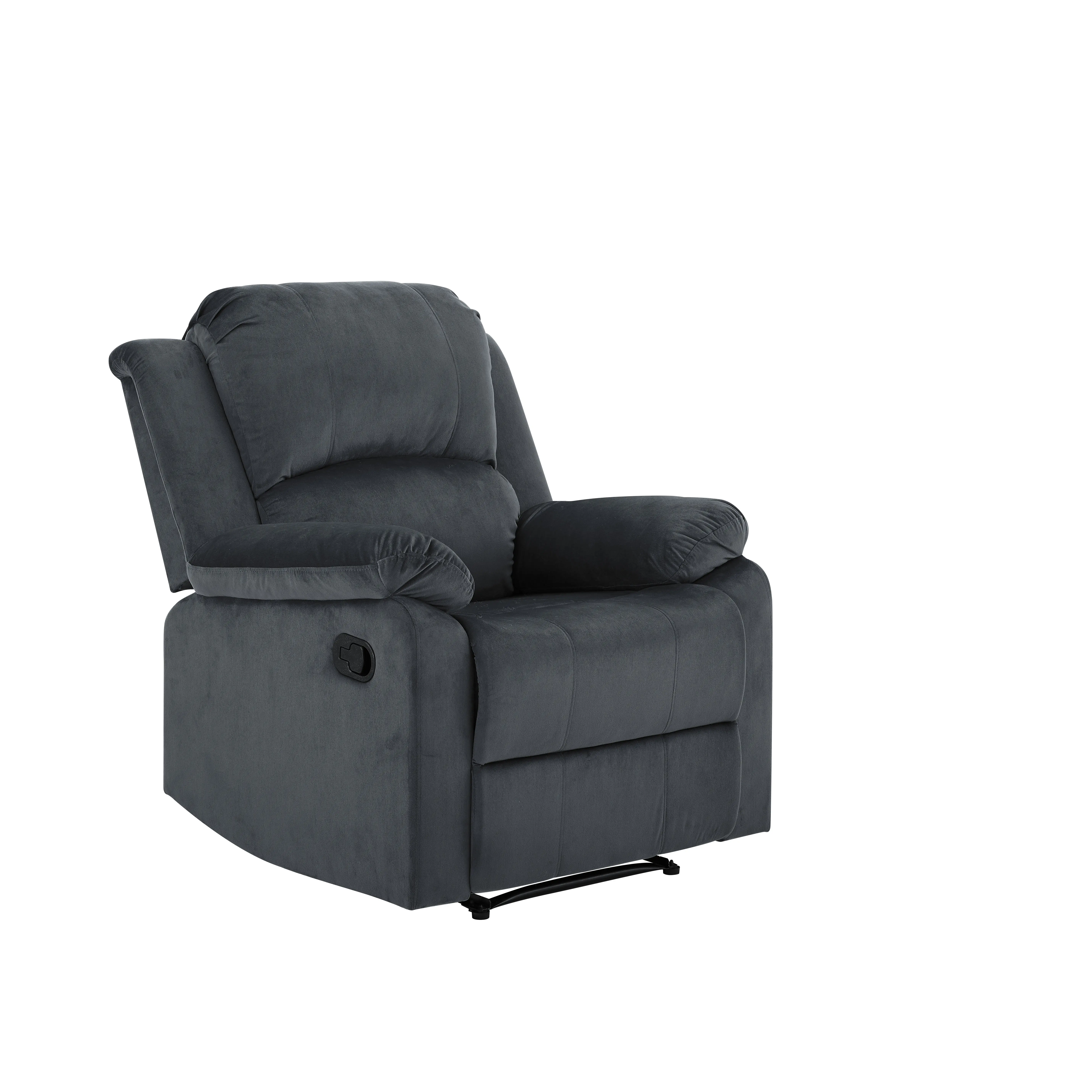 RC-DBYM2616 Relax-A-Lounger Dayton Gray Microfiber Recliner-3