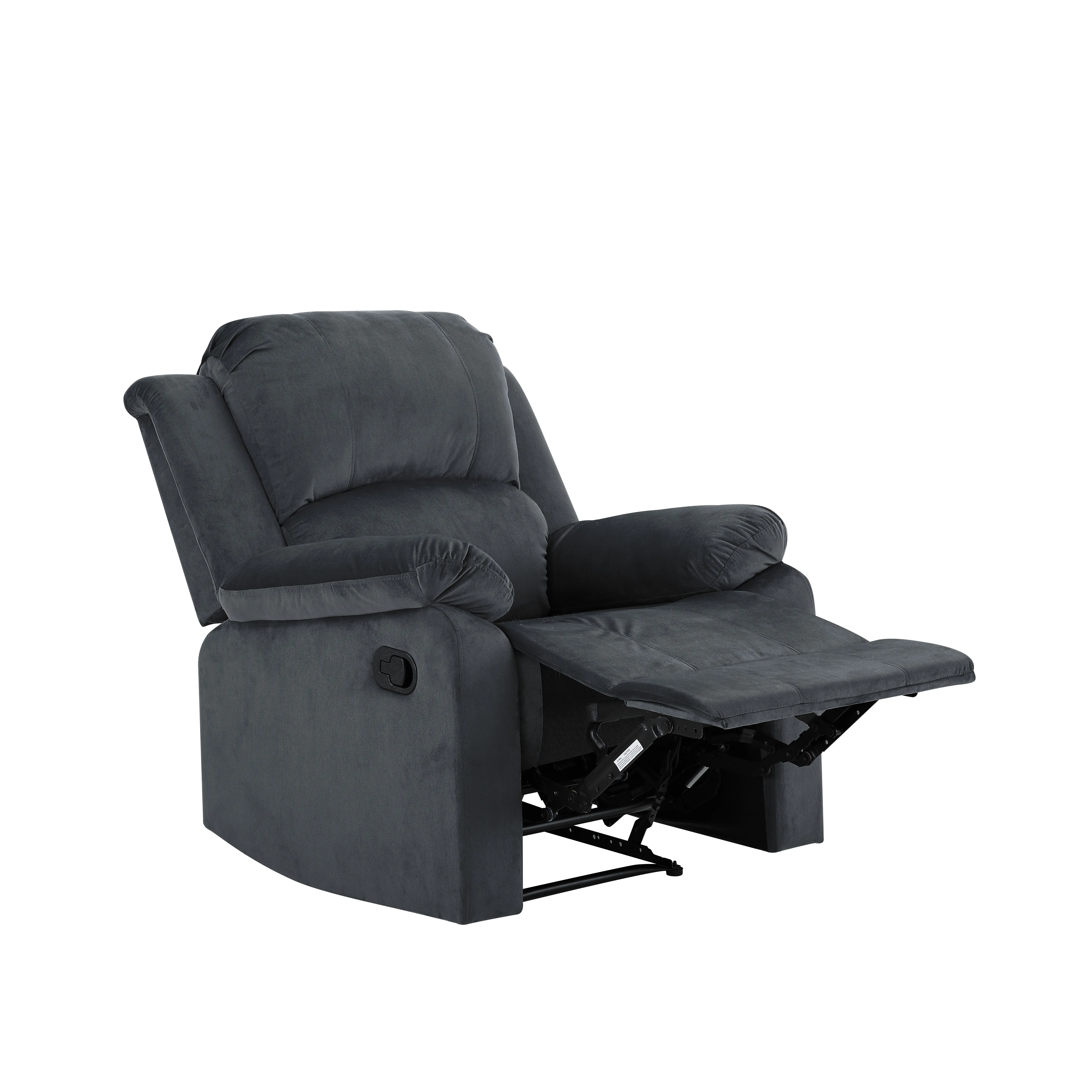 RC-DBYM2616 Relax-A-Lounger Dayton Gray Microfiber Recliner-4