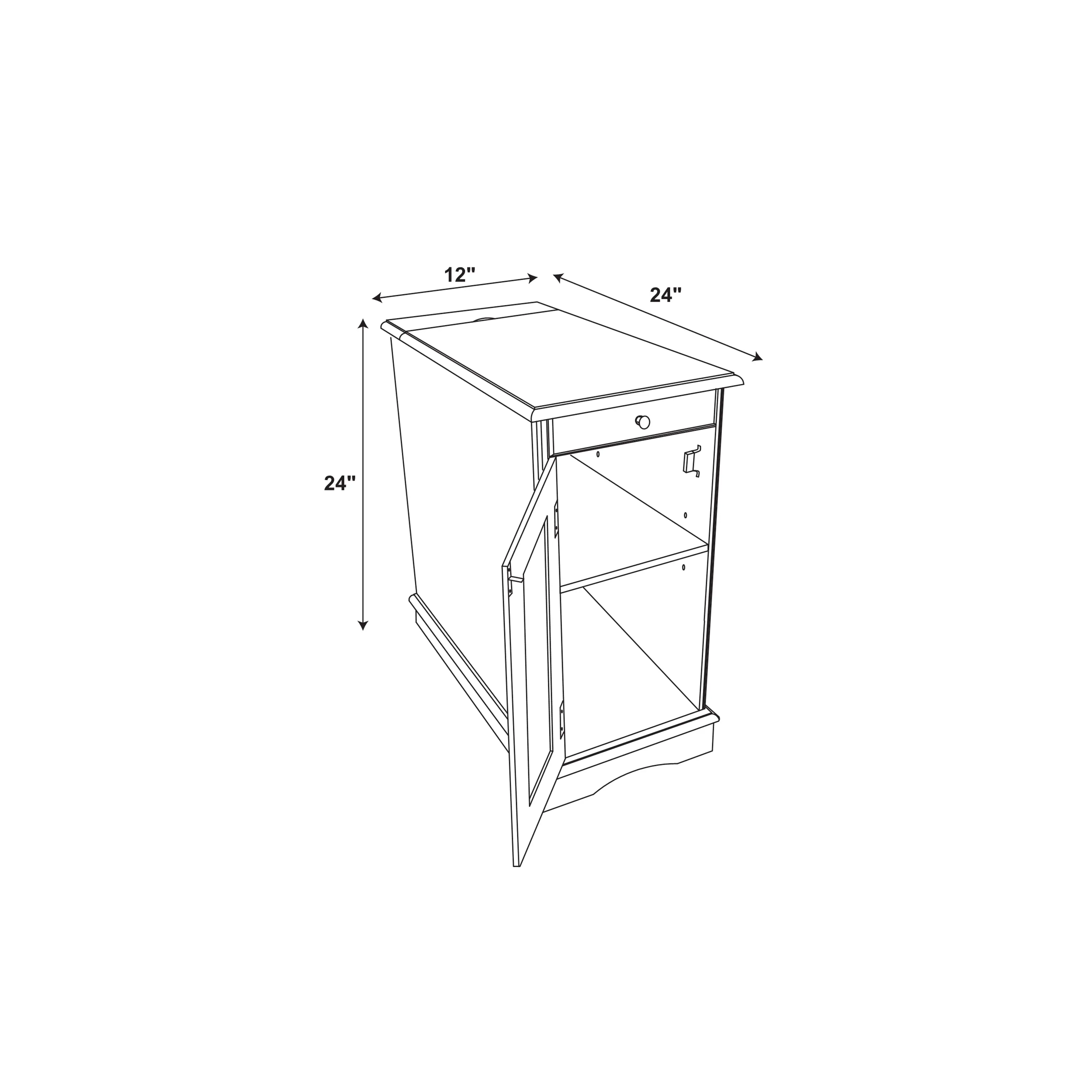 Butler Hazelnut Side table-6