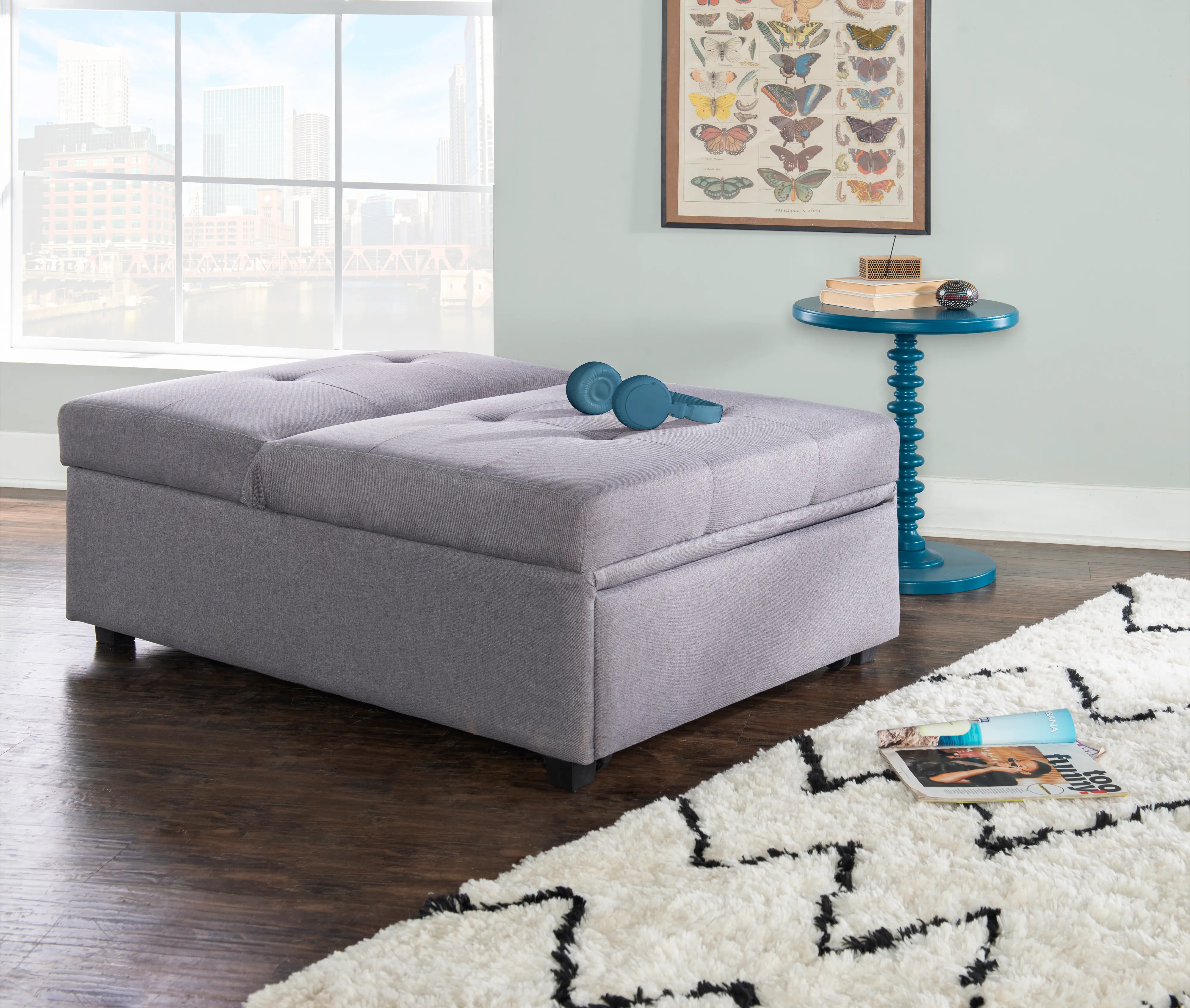 Dozer Gray Sofa Bed-1