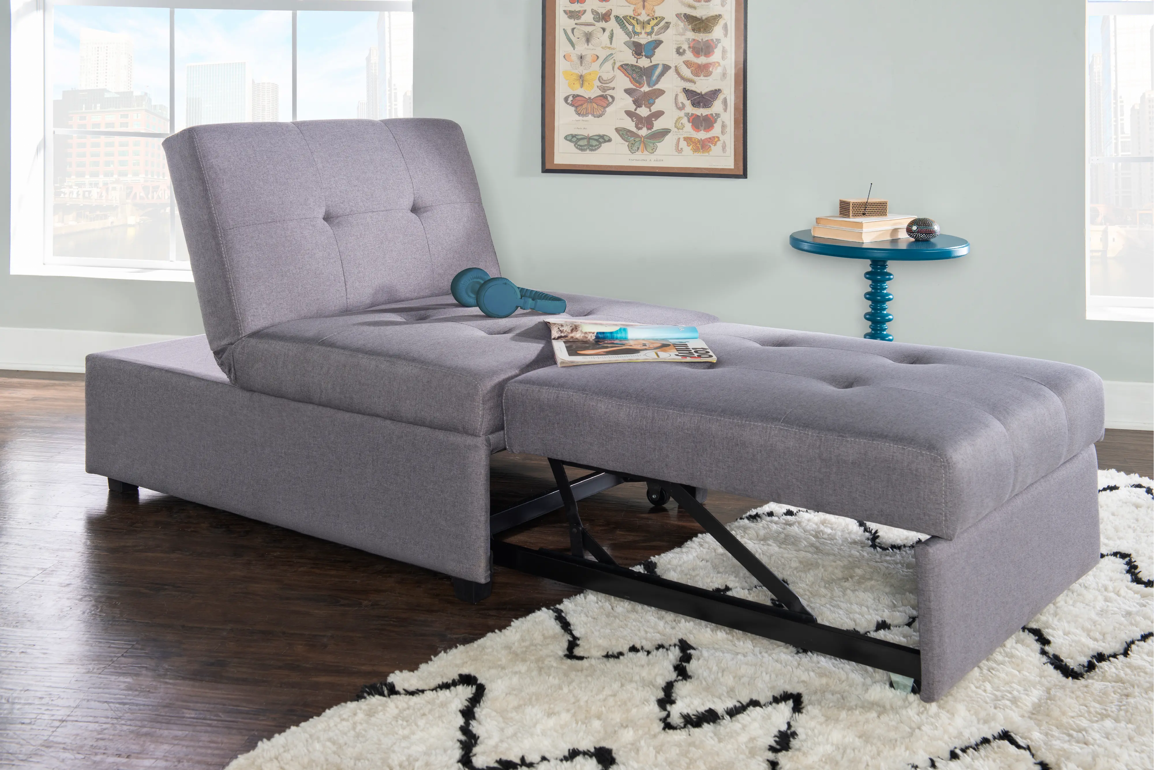 Dozer Gray Sofa Bed-3