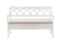 Winslett White Storage Bench