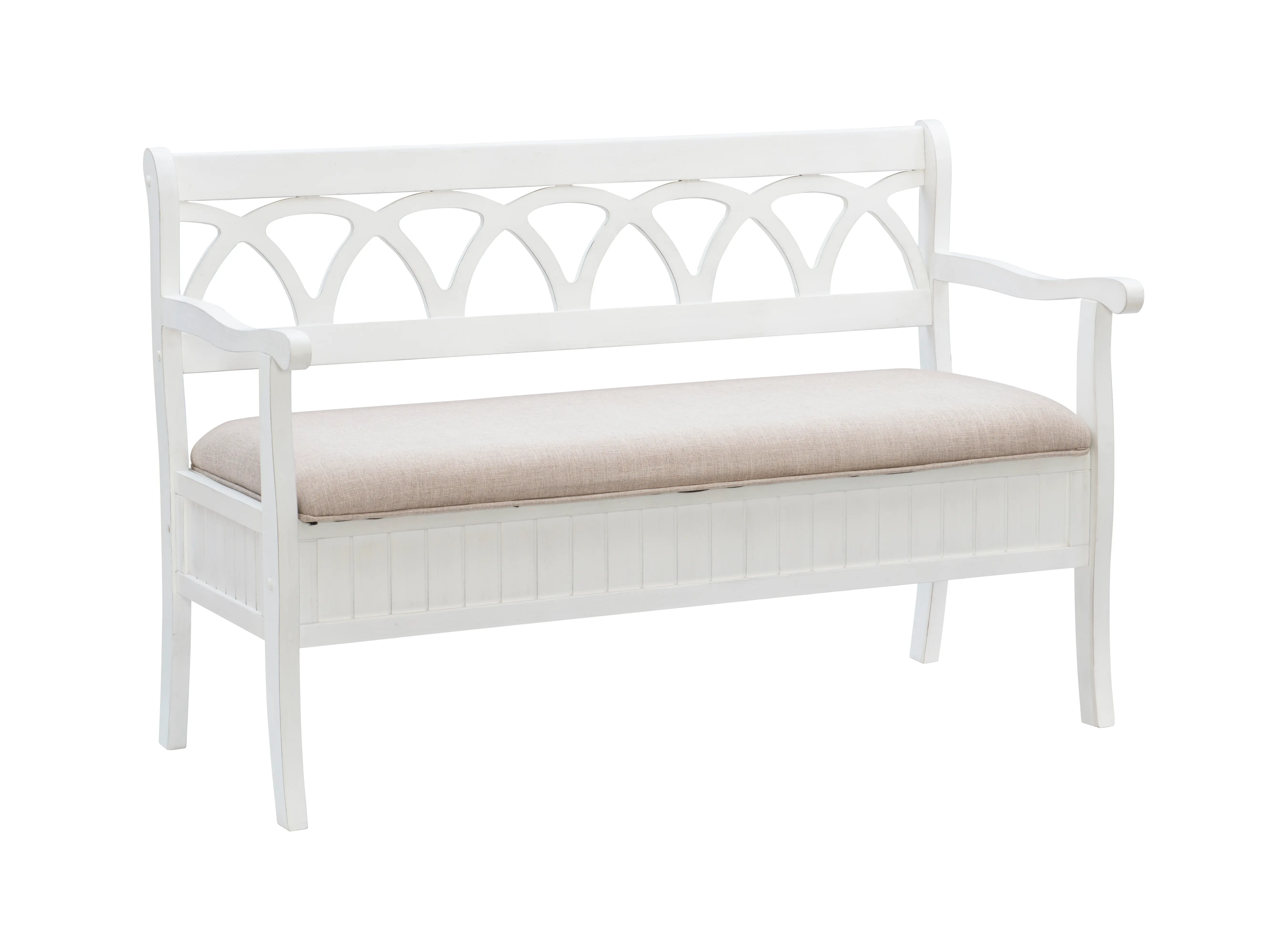 Winslett White Storage Bench-3