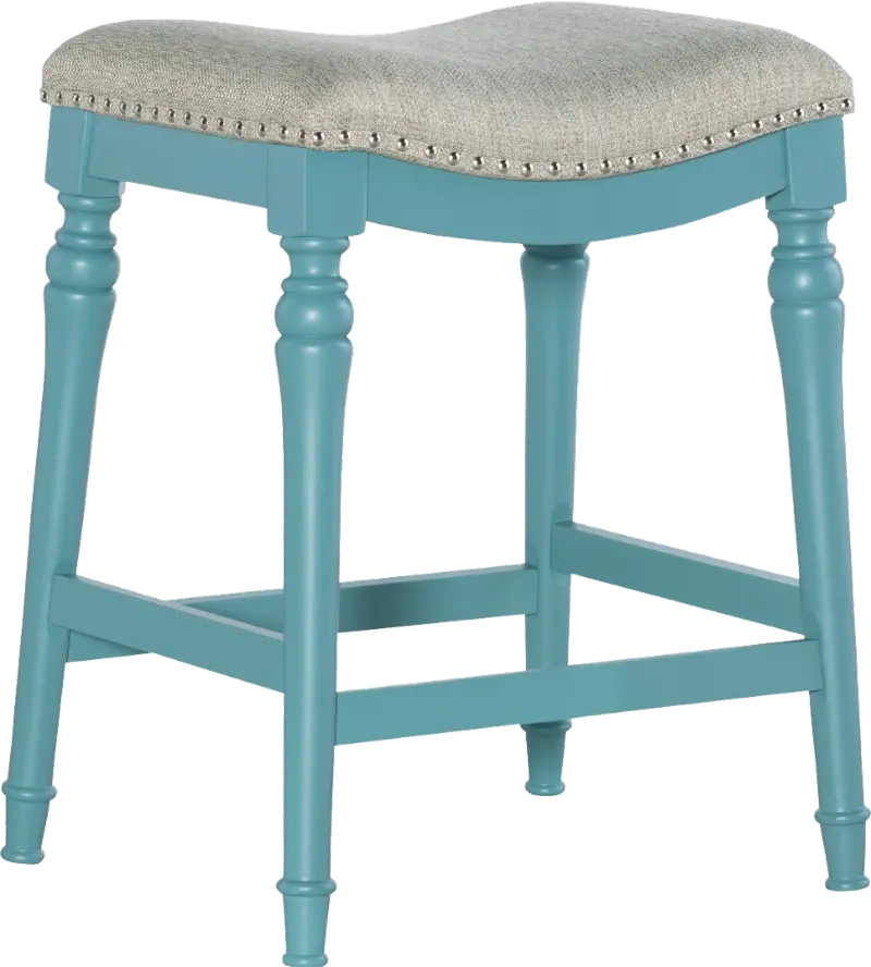 Lockhart Blue Counter Height Stool