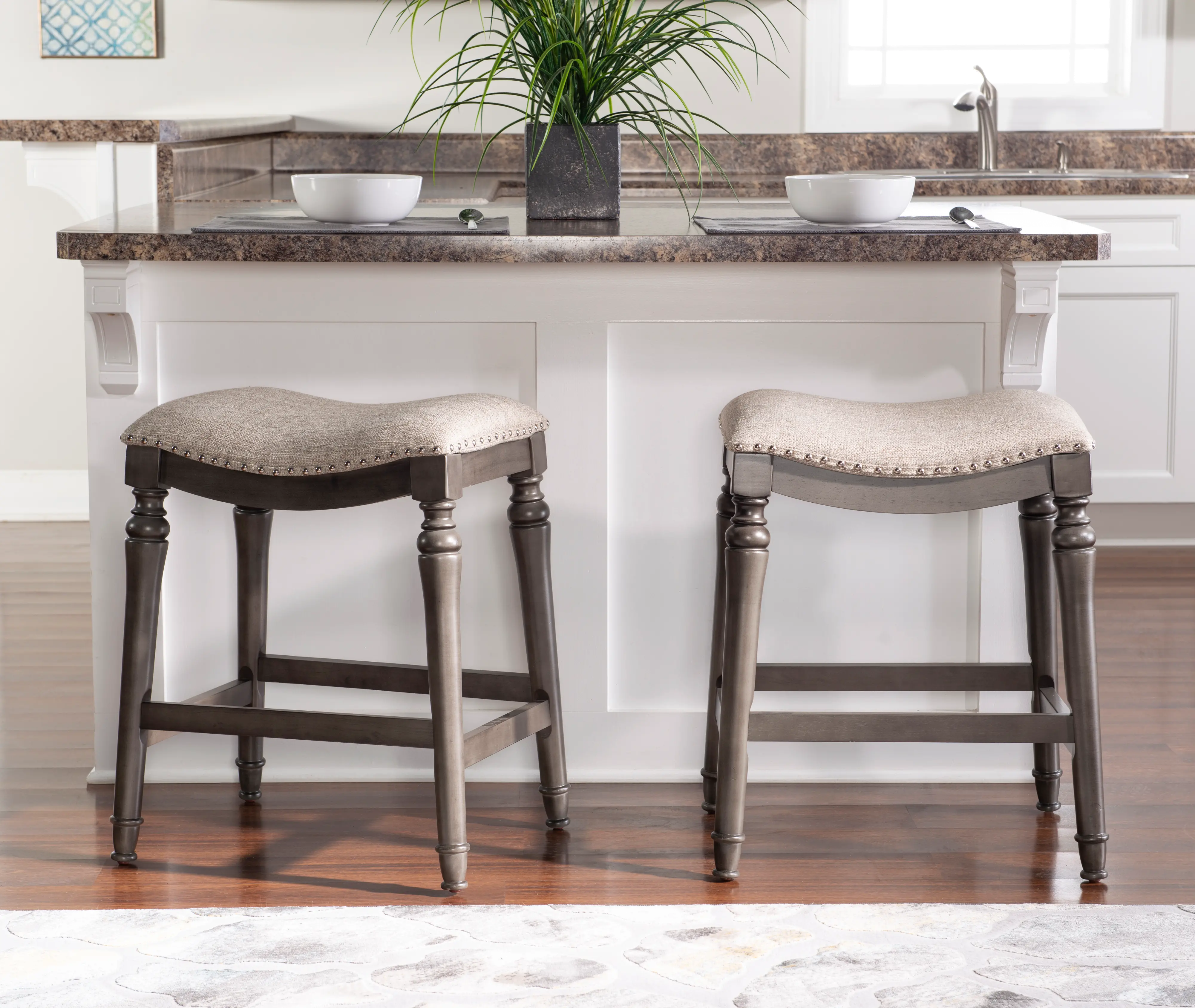 Lockhart Gray Counter Height Stool-2