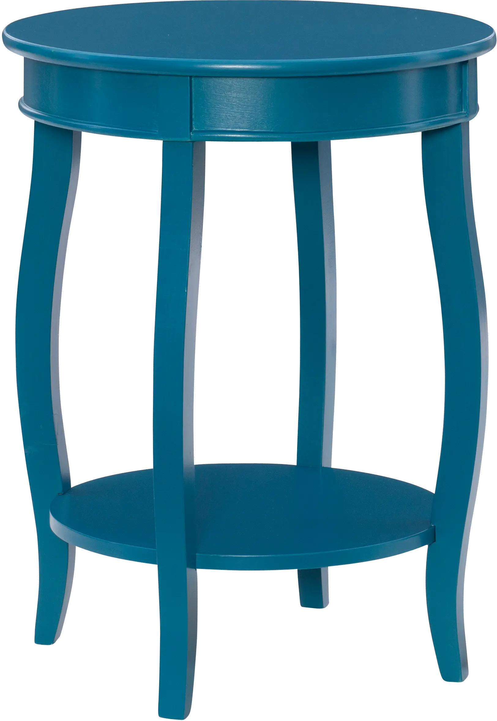 Rainbow Teal End Table-1