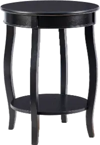 Rainbow Black End Table