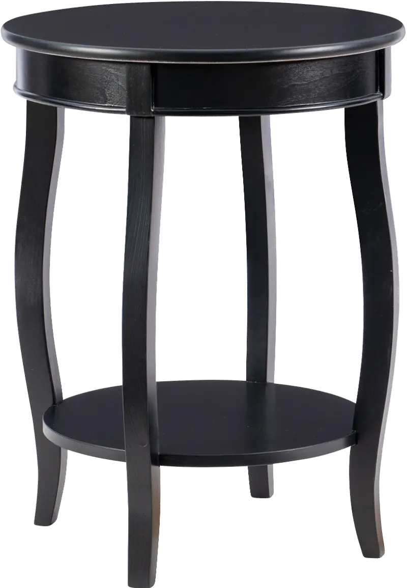 Rainbow Black End Table