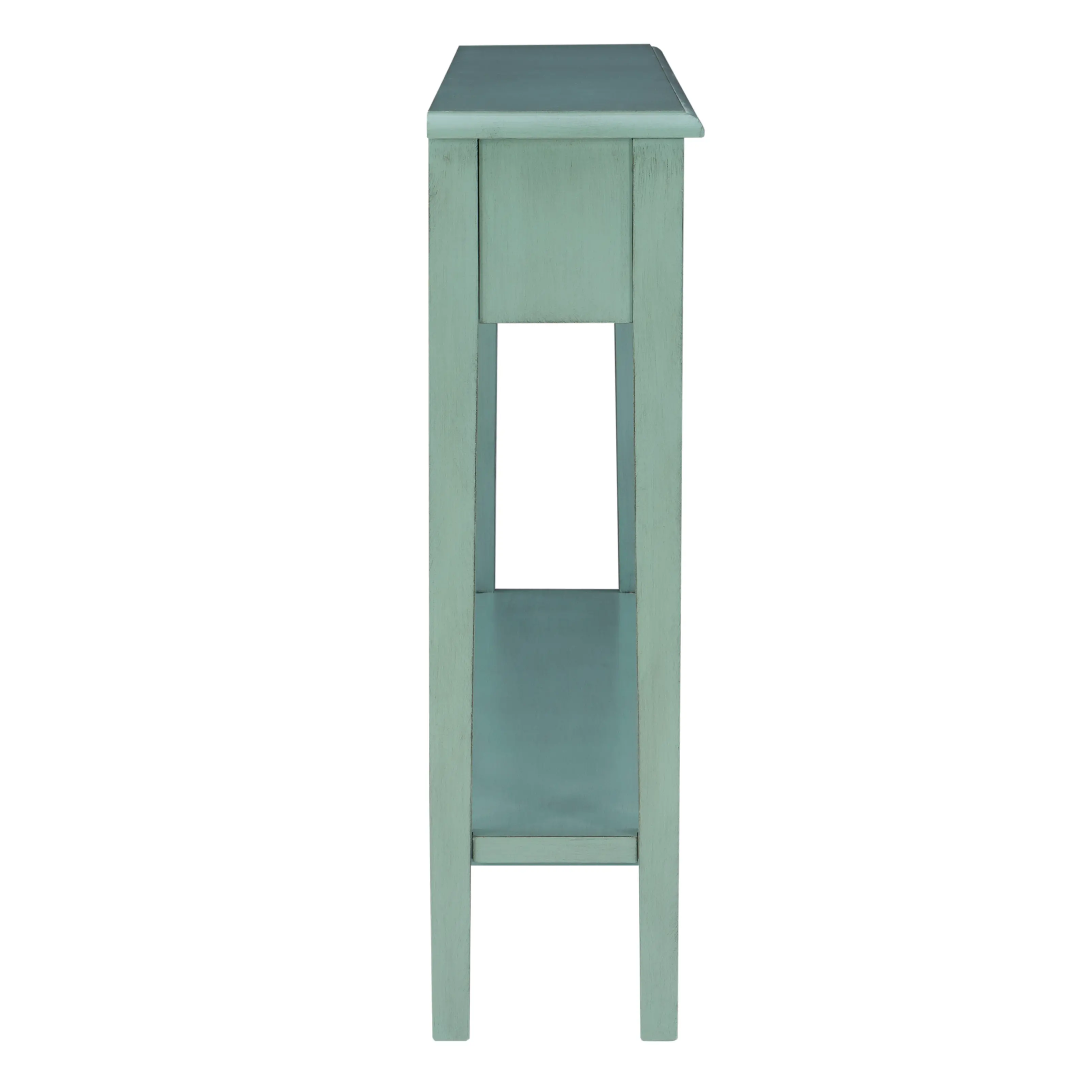 Sadie Teal Long Console Table-5