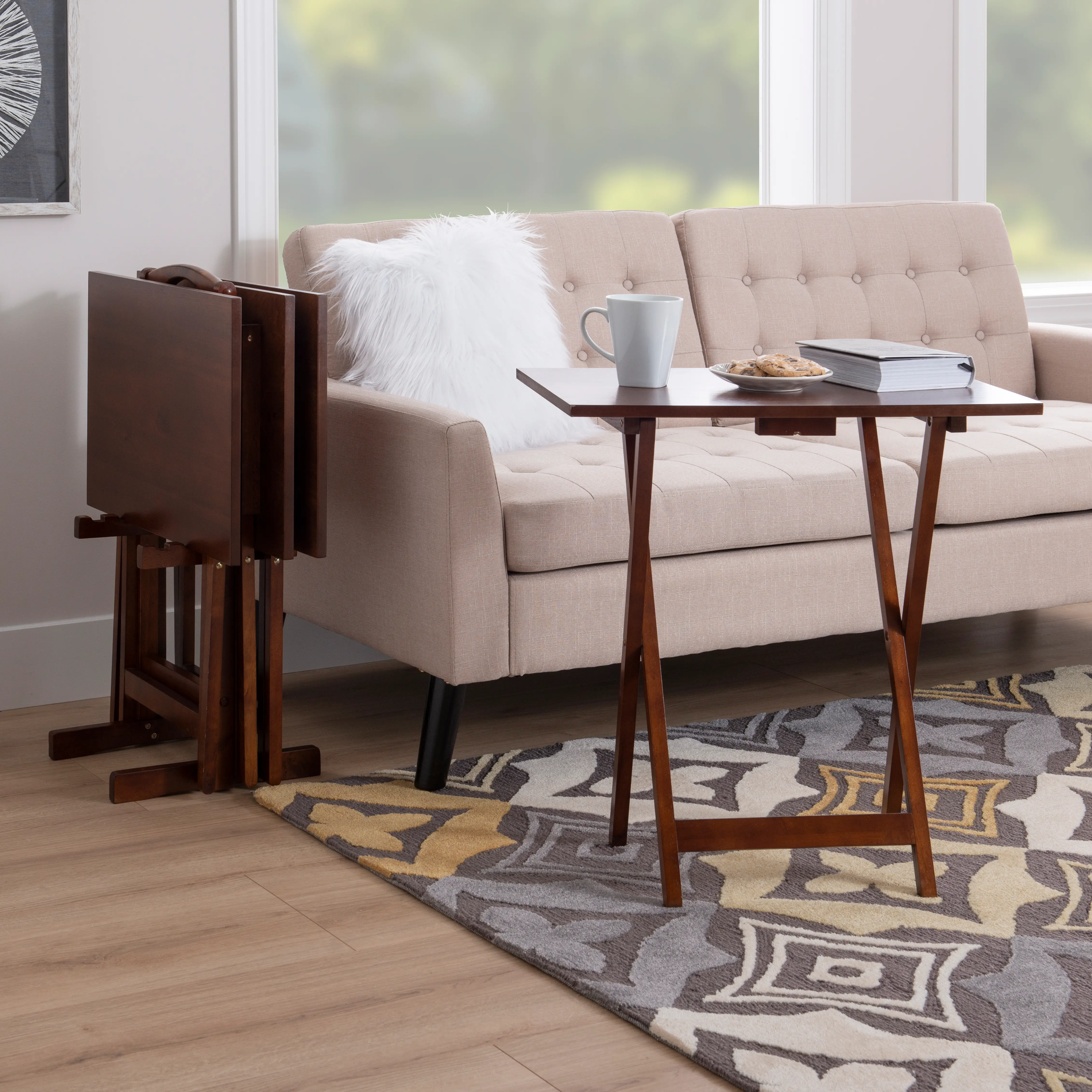 Tannan Hazelnut Tray Tables-2
