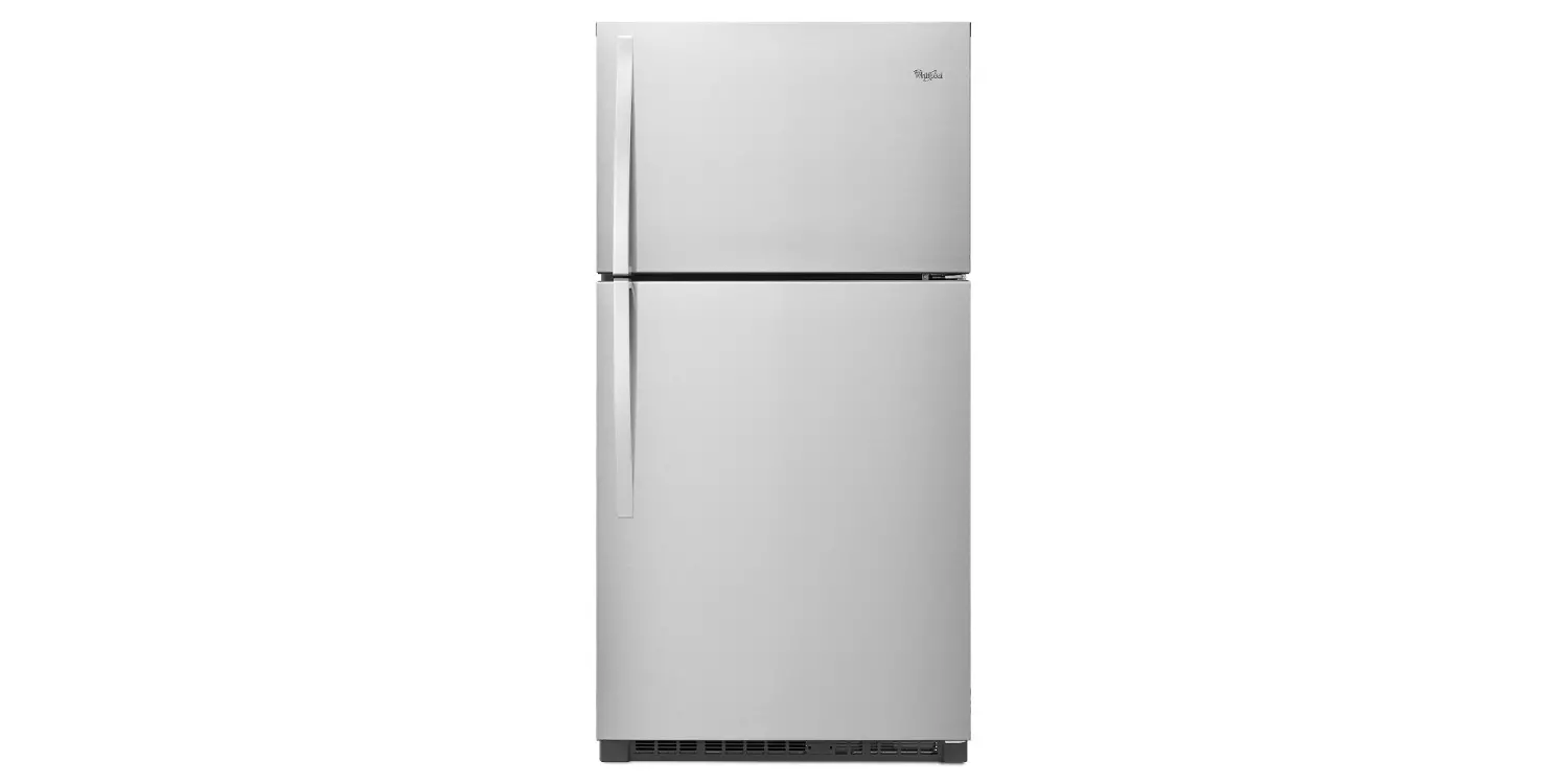 WRT541SZDM-SPECIAL Whirlpool 21 Cu Ft Top Freezer Refrigerator - Monochromatic Stainless Steel-1