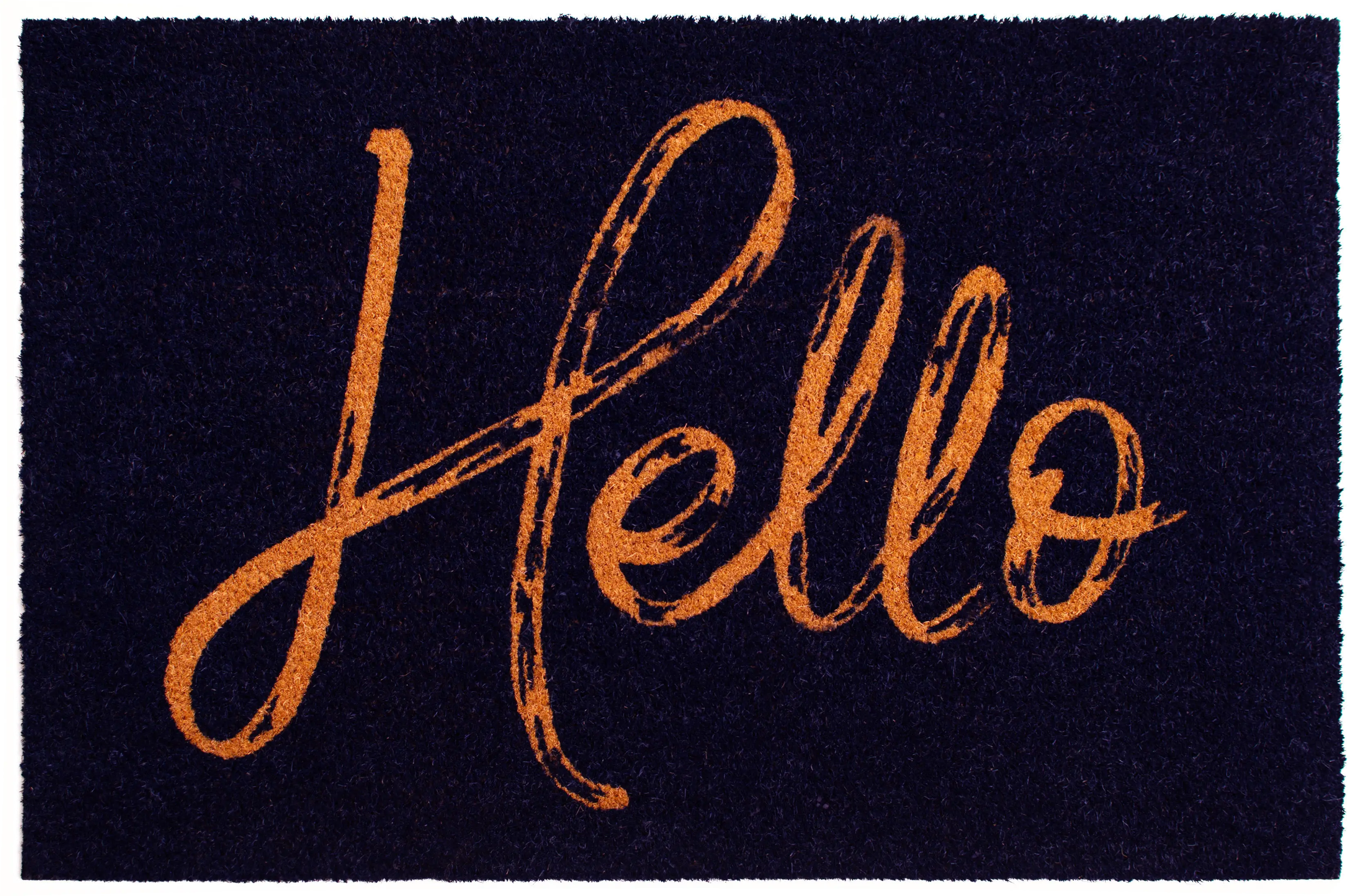 104752436 Canty Hello Black Doormat-1