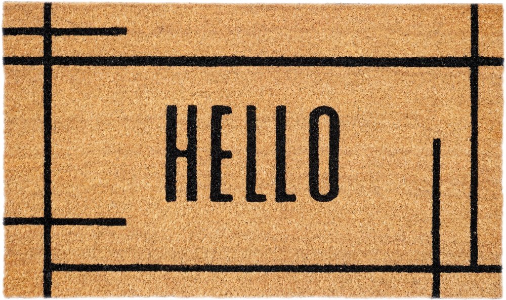 Grid Hello Doormat